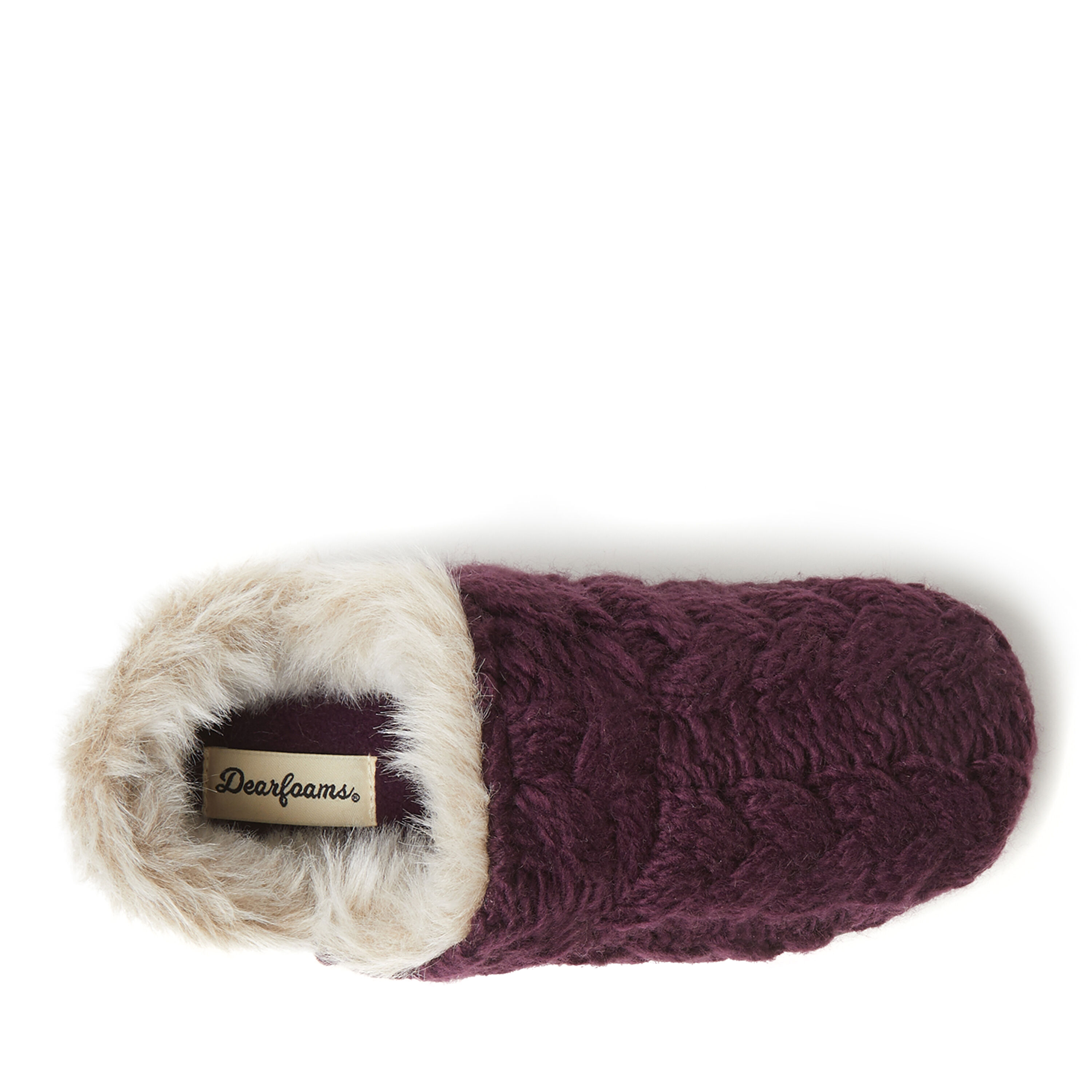 Dearfoams cable knit bootie slippers online