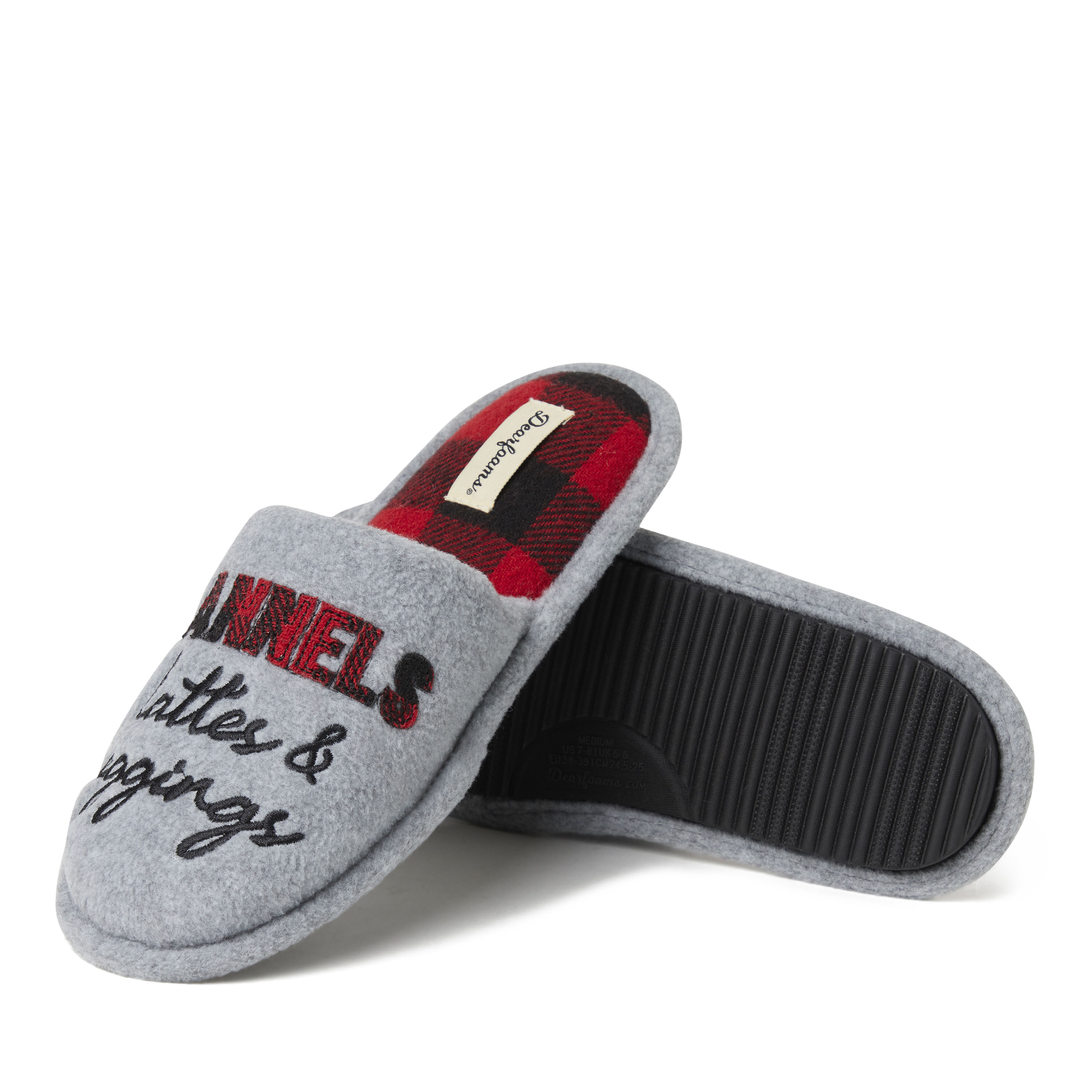 Women's Novelty Scuff Slipper with Eye Mask