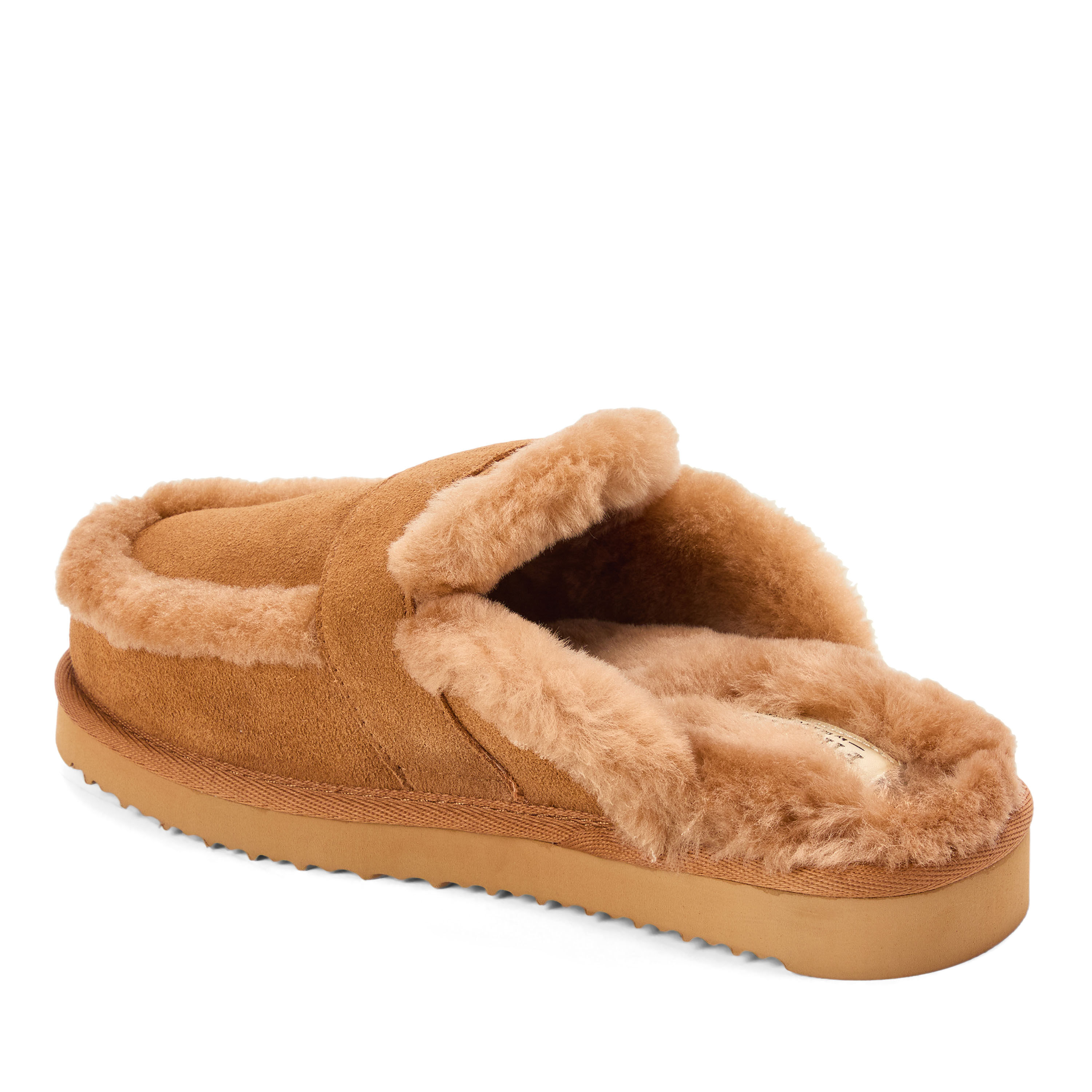 Women's Fireside by Dearfoams Richmond Genuine Shearling Scuff