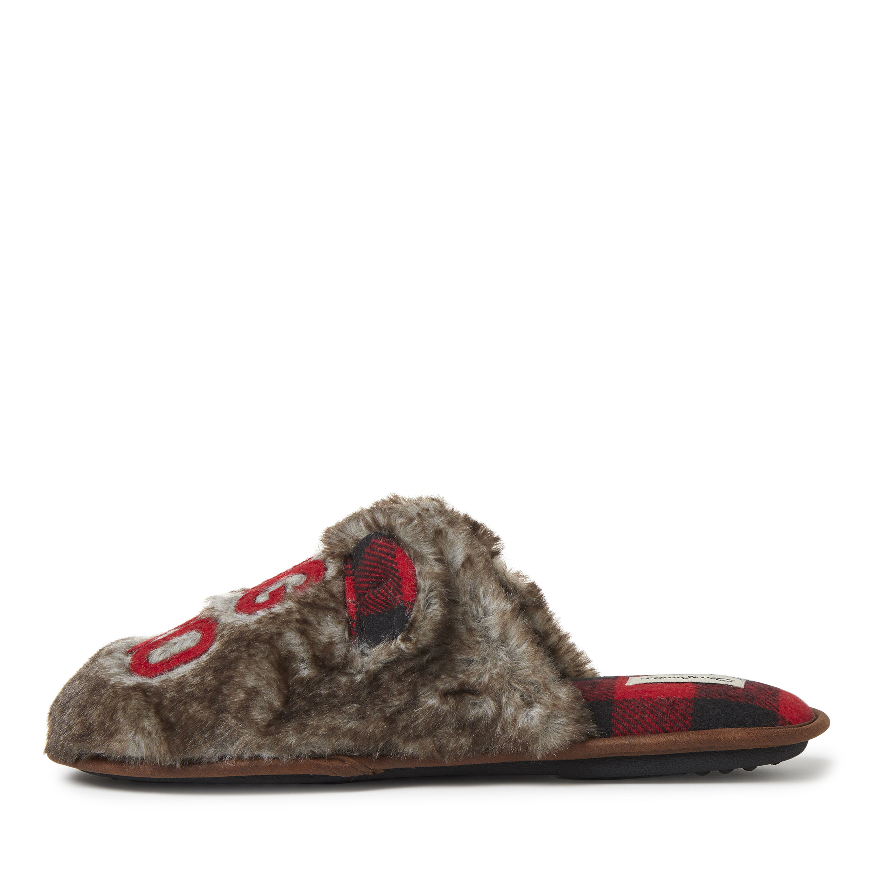 Men s Furry Big Bro Bear Scuff Slipper