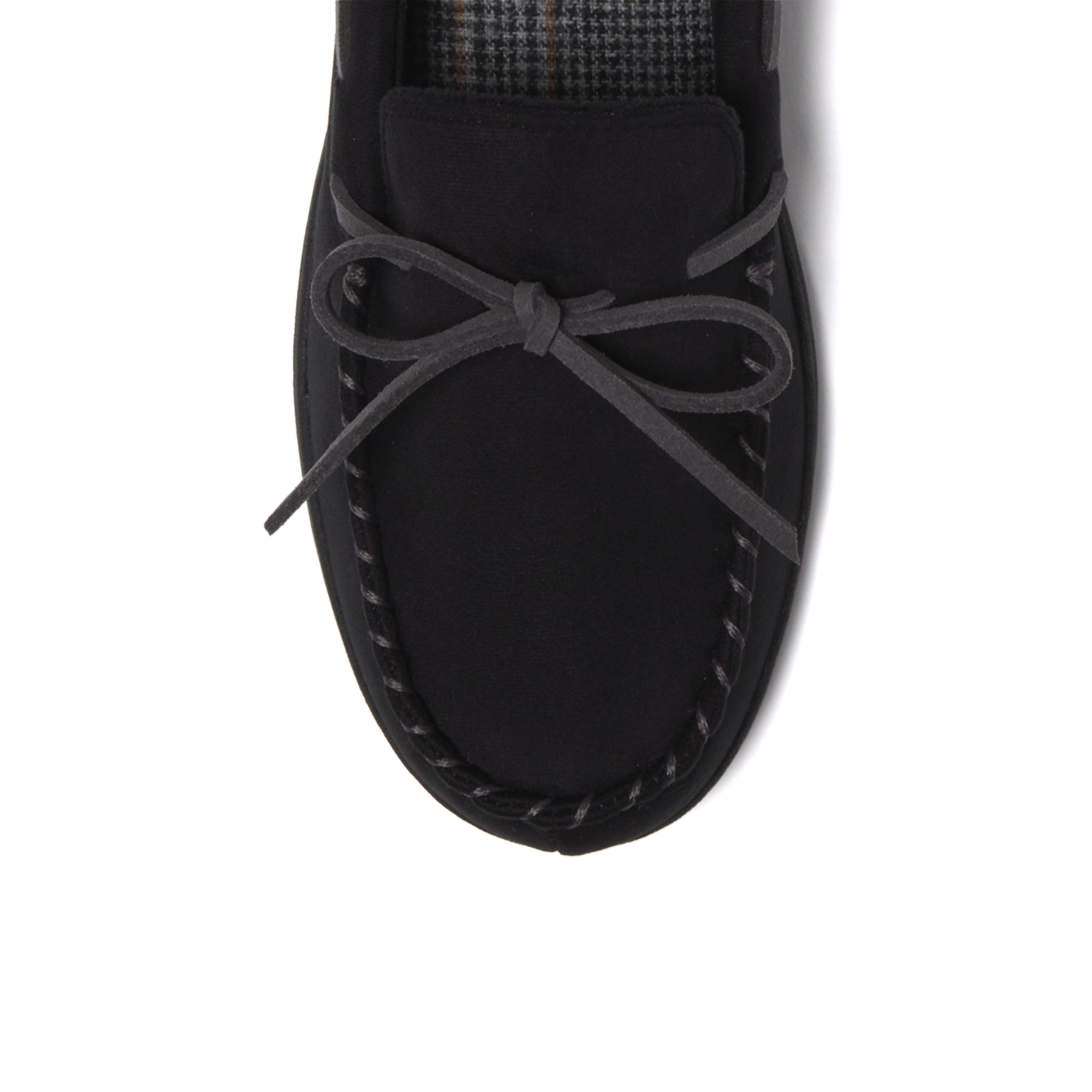 Men's Toby Microsuede Moccasin with Tie and Whipstitch