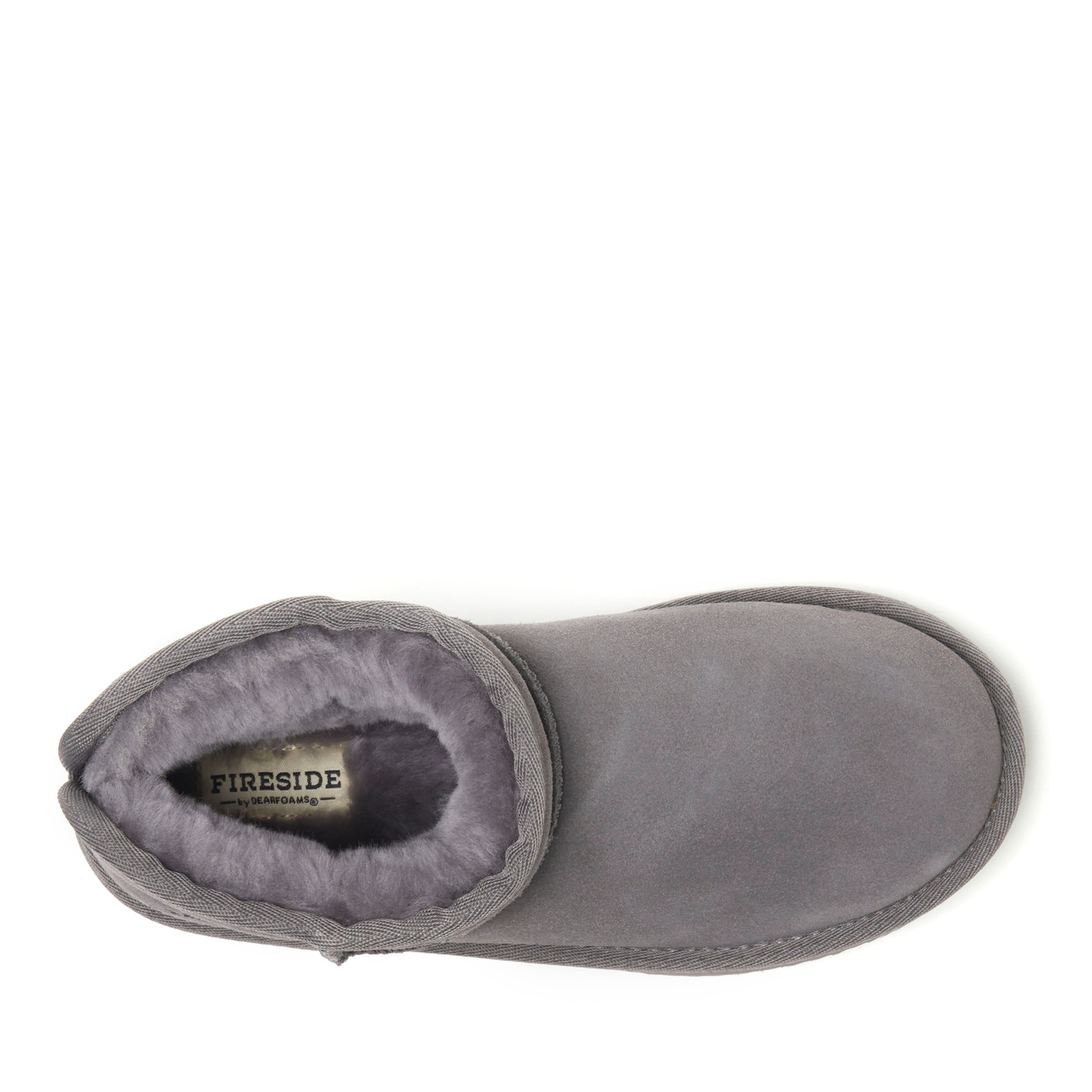 Women's Fireside by Dearfoams Riverland Genuine Shearling Micro Bootie