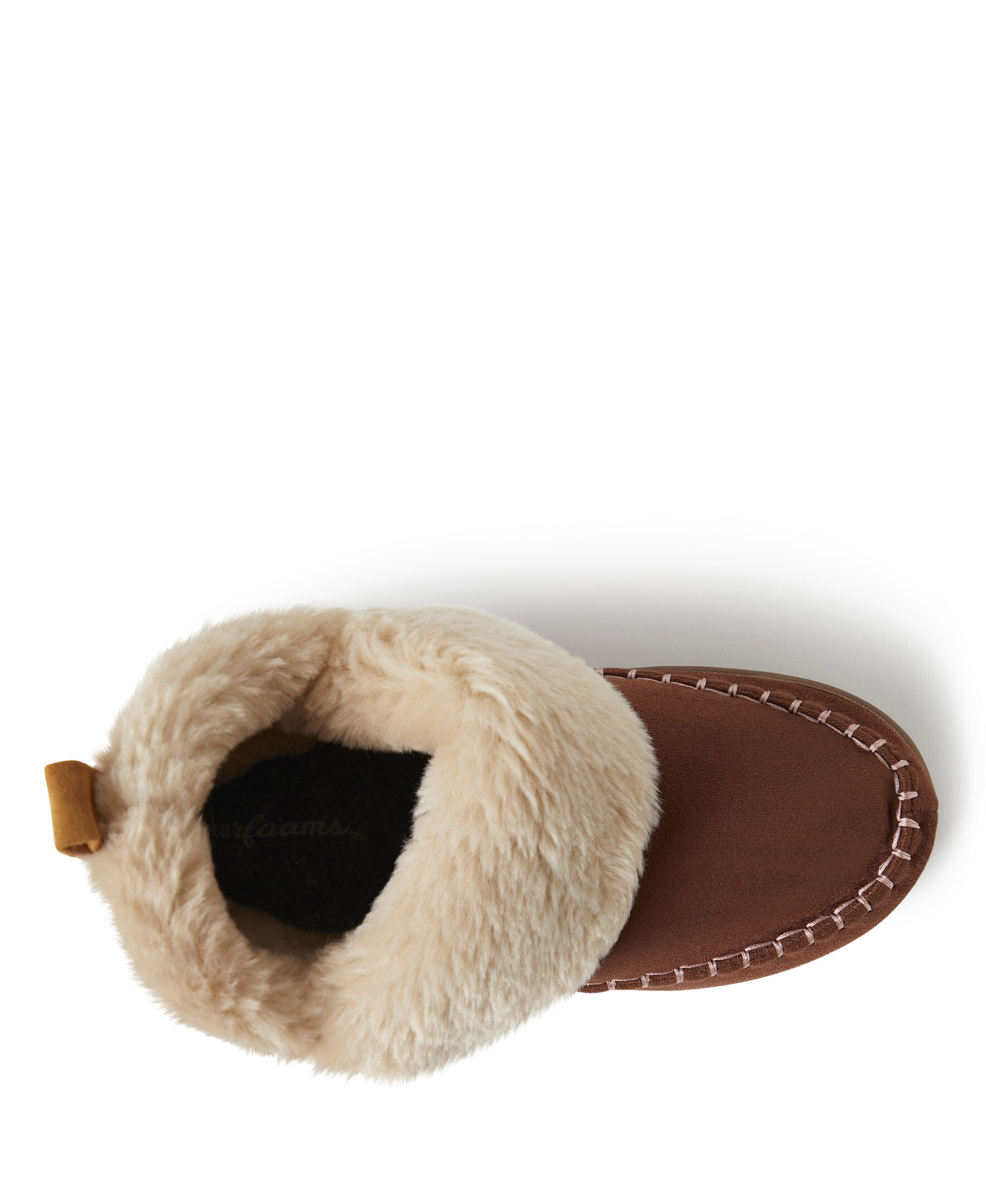 Women's dearfoams sierra online microsuede bootie slippers