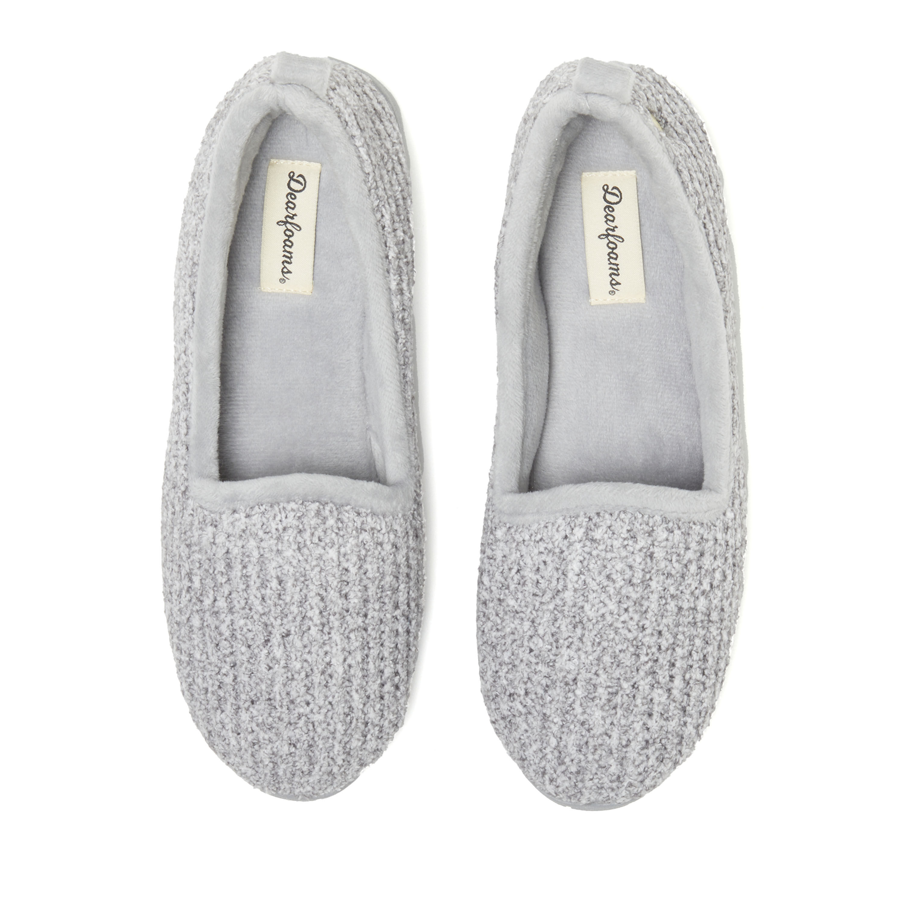 Women's dearfoams chenille closed back slippers sale