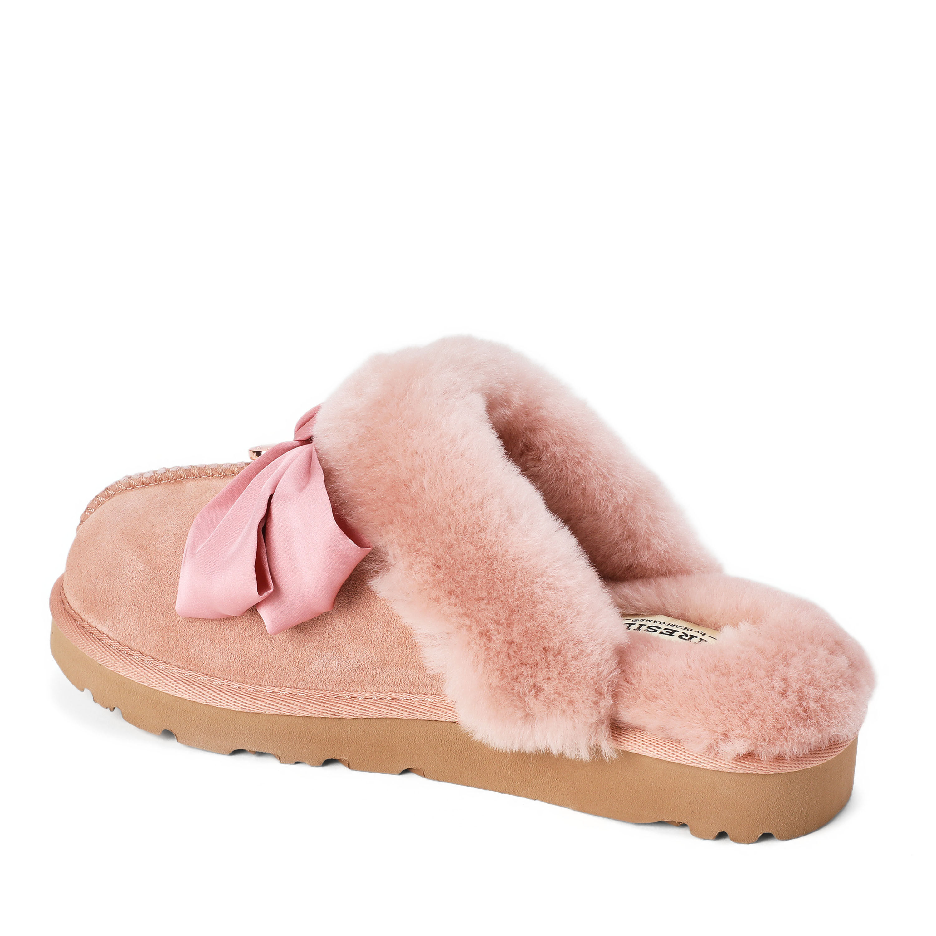 Women's Sydney Dream Bow Genuine Shearling Scuff