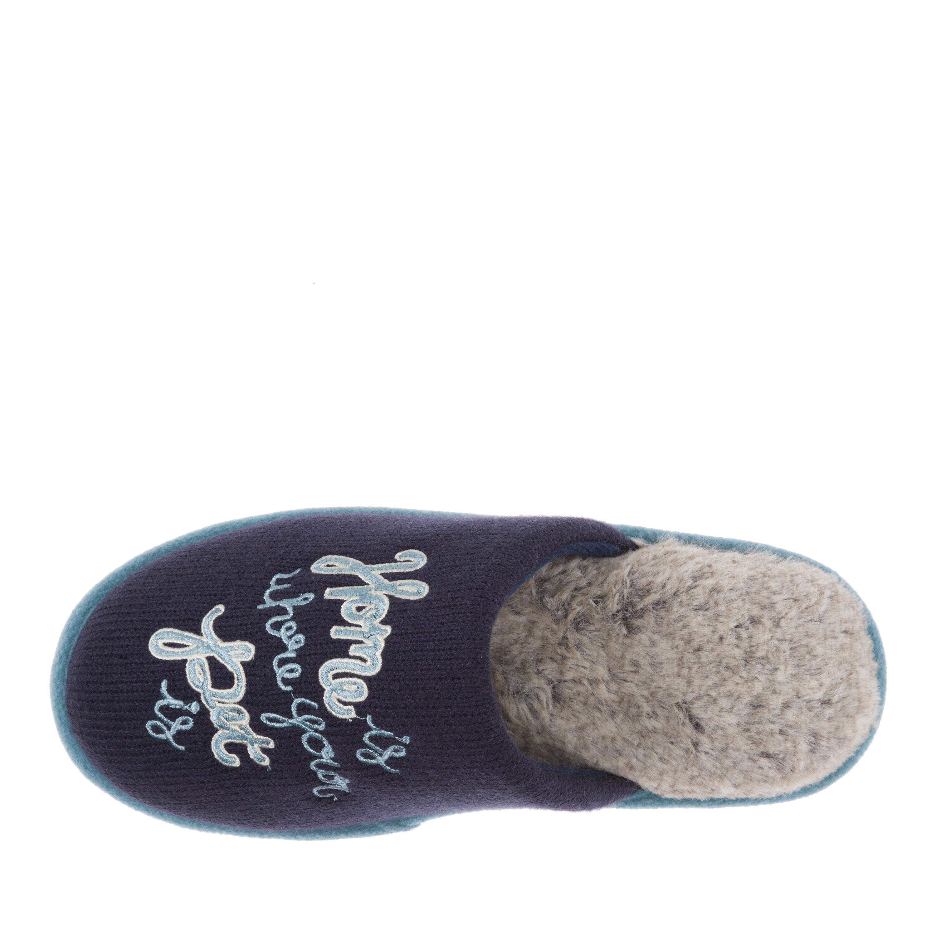 Women's Novelty Scuff Slipper with Eye Mask