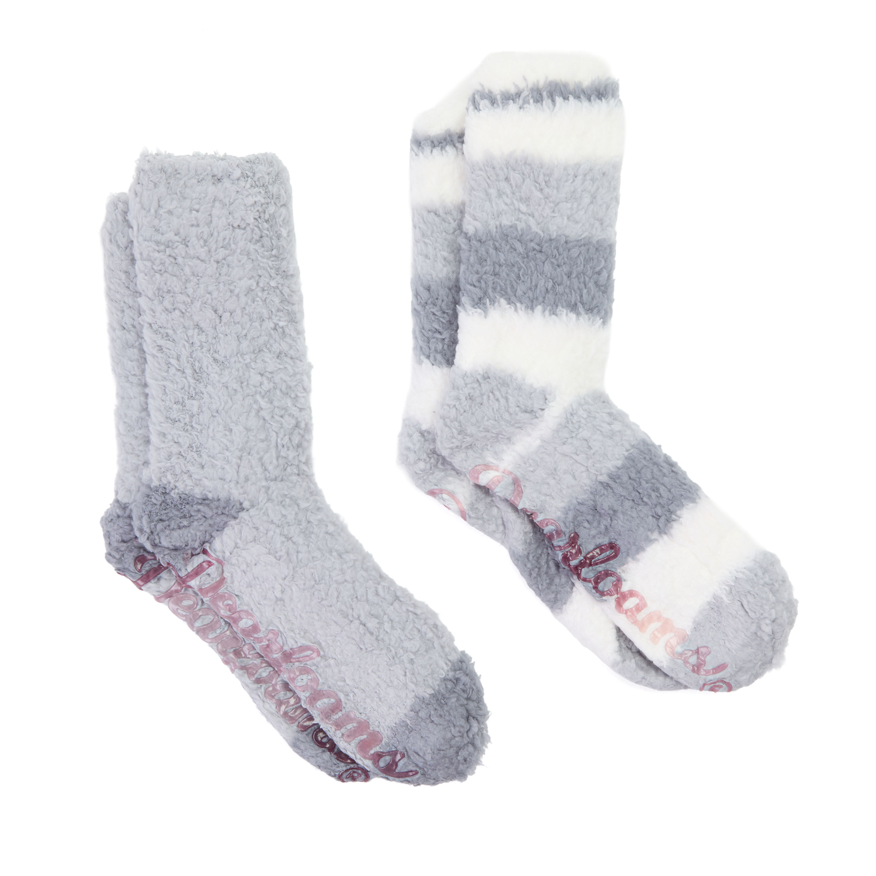 Ladies Stripe Crew Sock 2 Pack