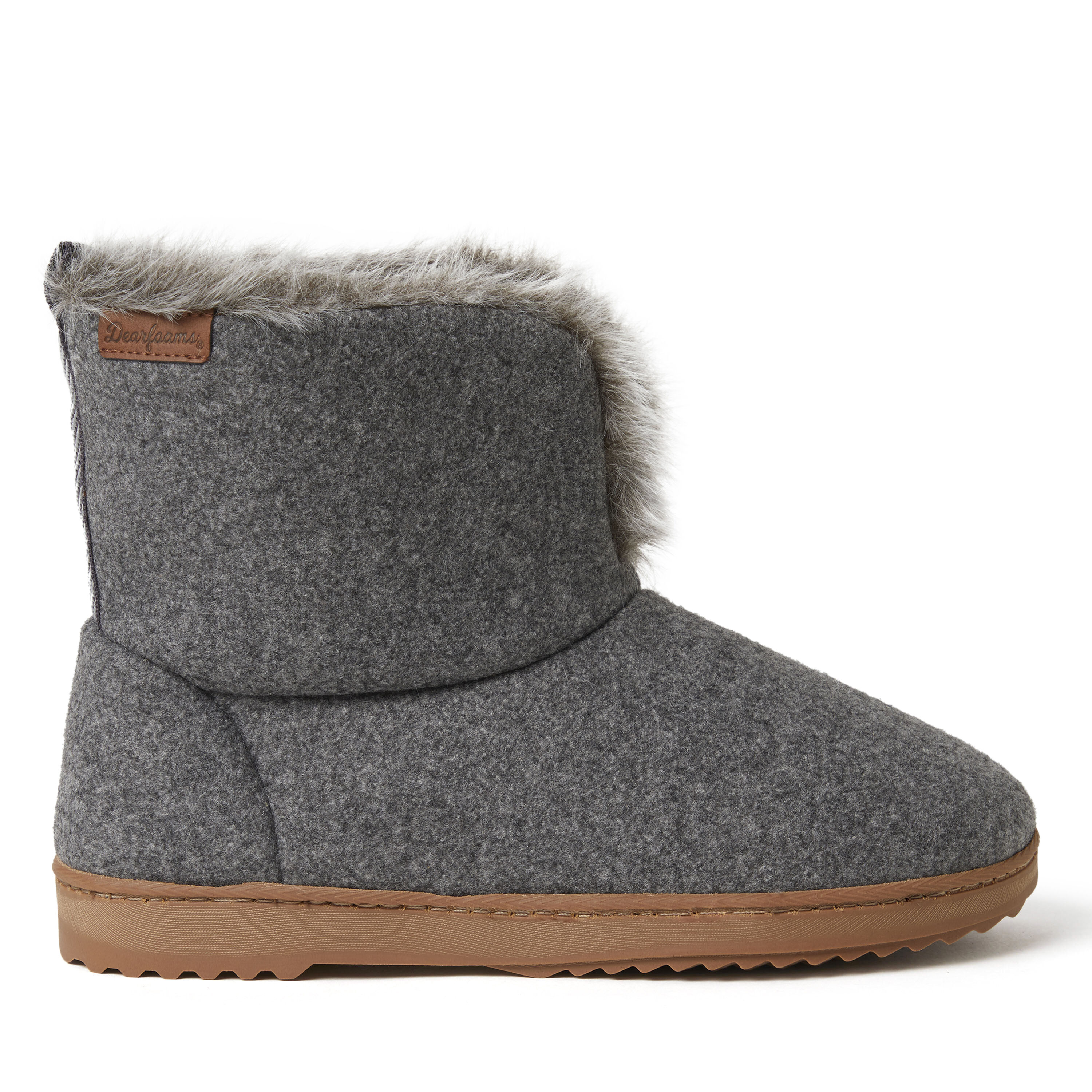 Women's dearfoams sierra discount microsuede bootie slippers