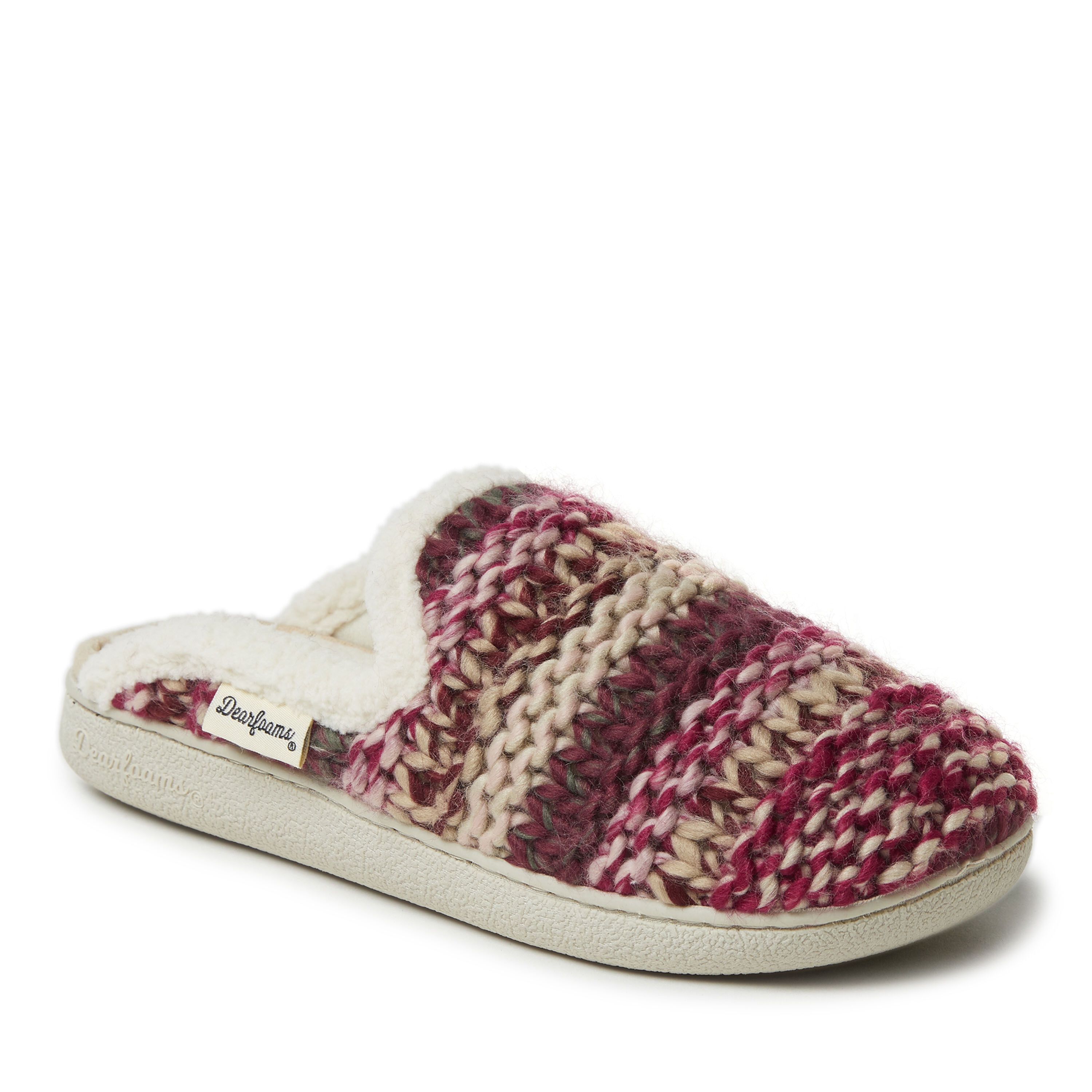 Women's Erin Fairisle Knit Extended Tab Scuff Slipper