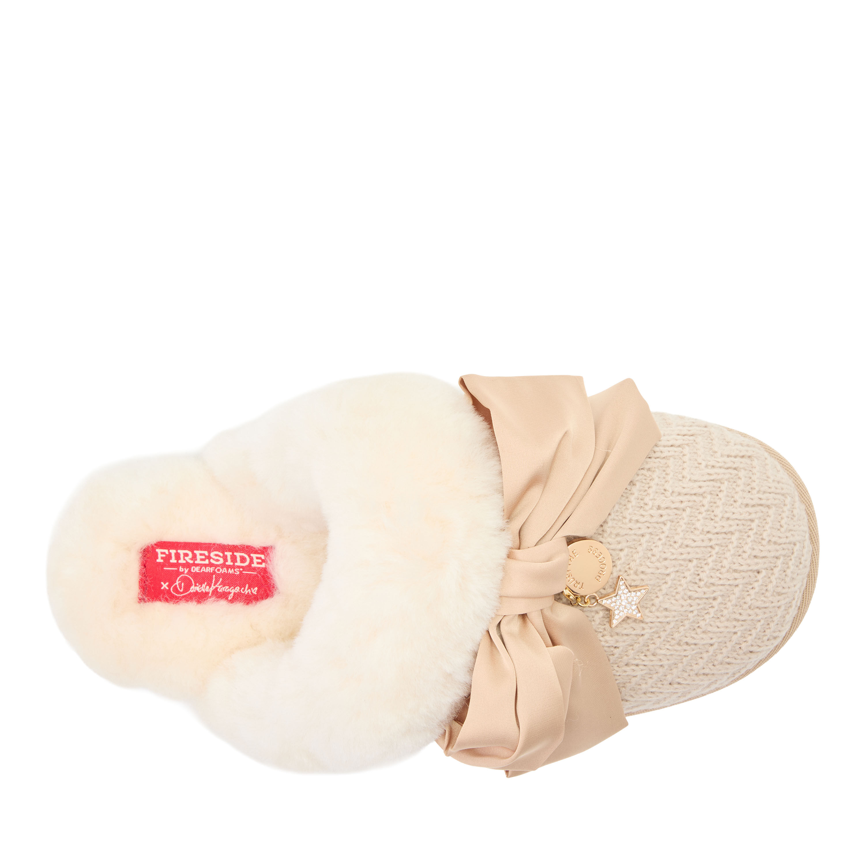 Daniella Karagach&rsquo;s Women's Fireside Knit Shearling Scuff
