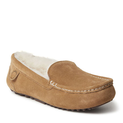 Women's Fireside by Dearfoams Mel Genuine Shearling Moccasin