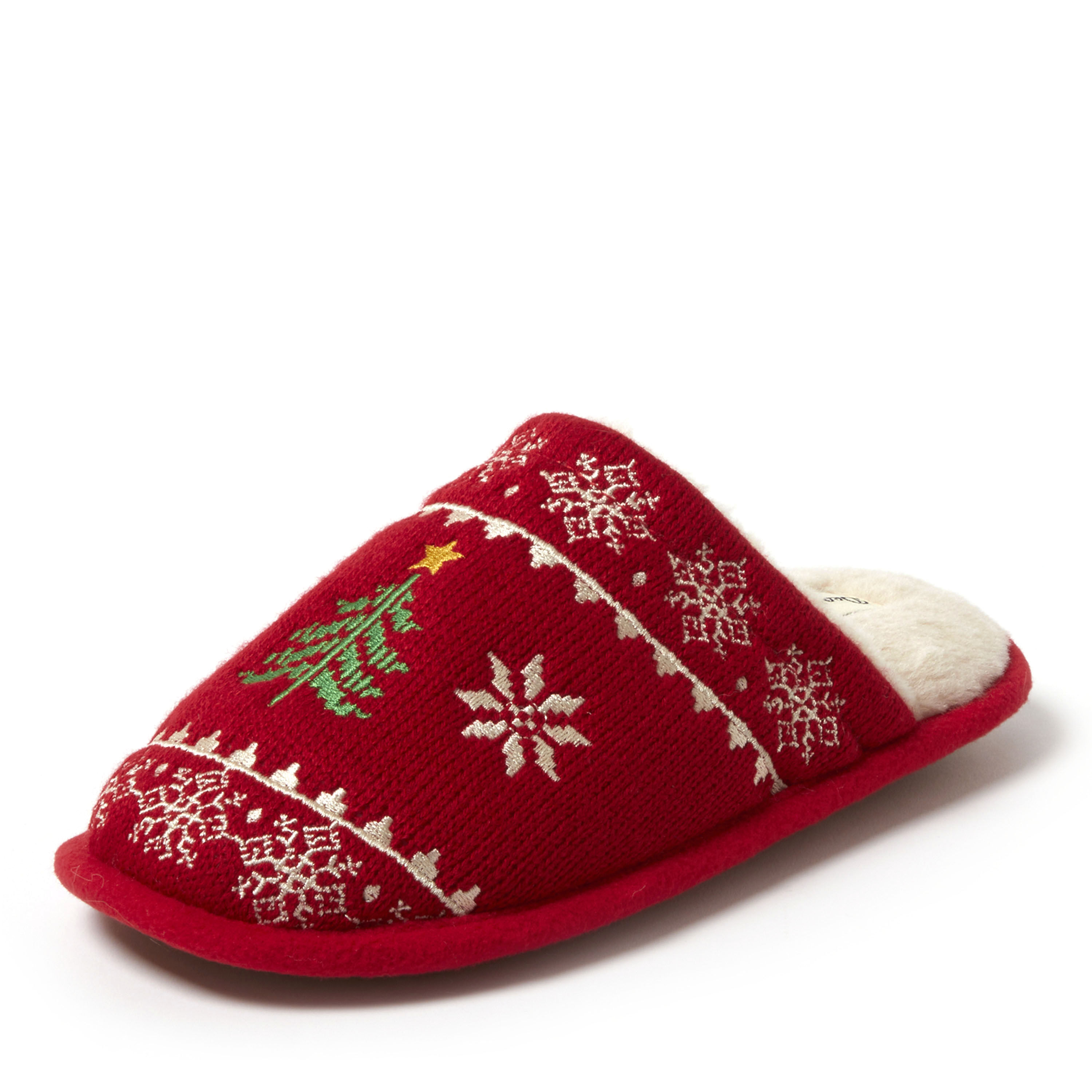 Women's Novelty Knit Scuff With Eyemask