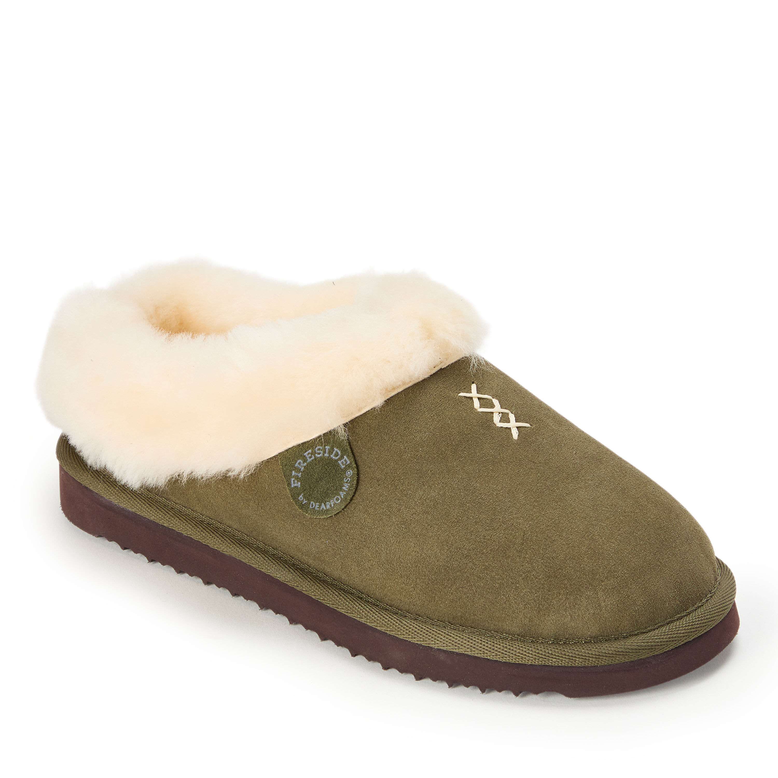 Women's Fireside by Dearfoams Adelaide Genuine Shearling Clog Slipper - Water Resistant