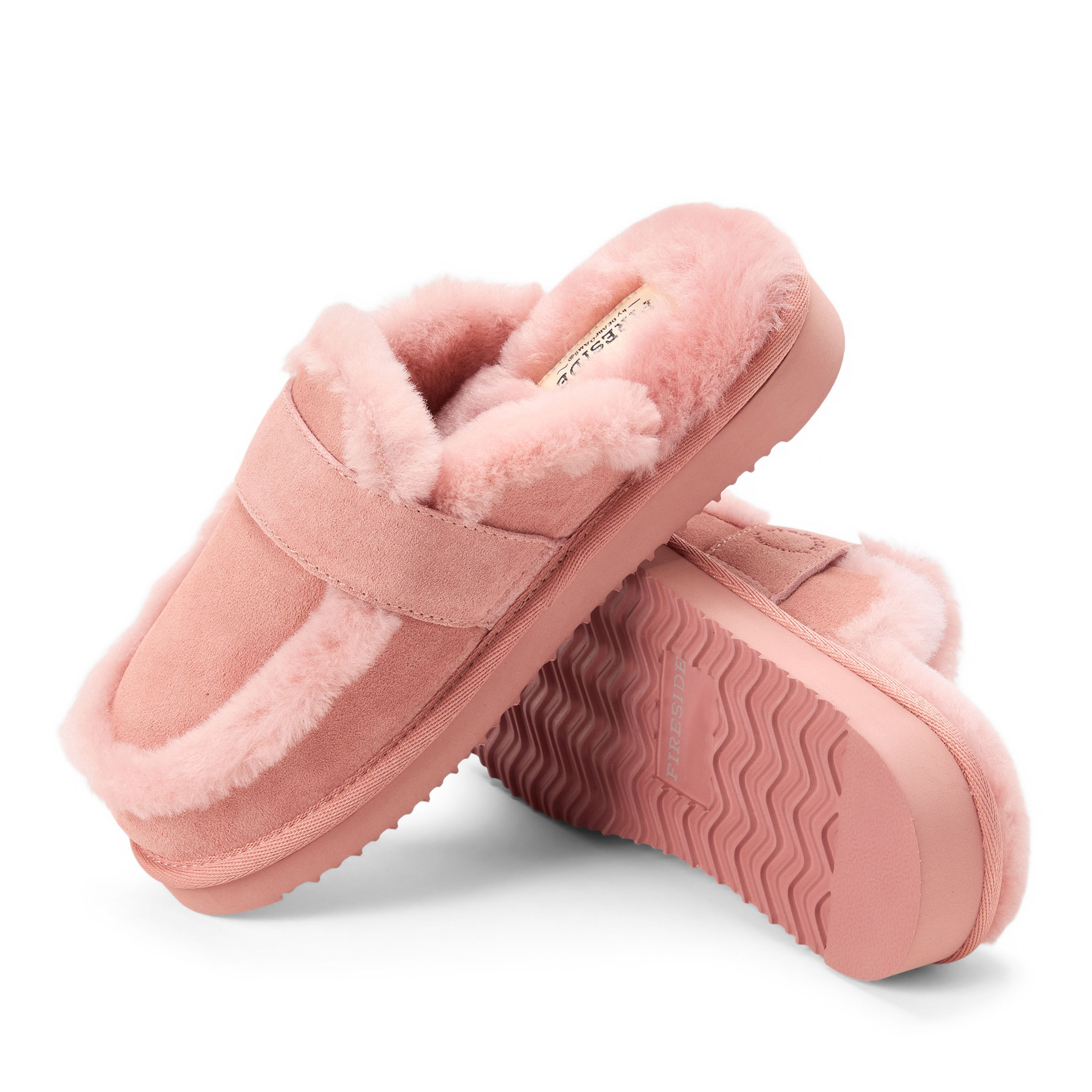 Women's Fireside by Dearfoams Richmond Genuine Shearling Scuff