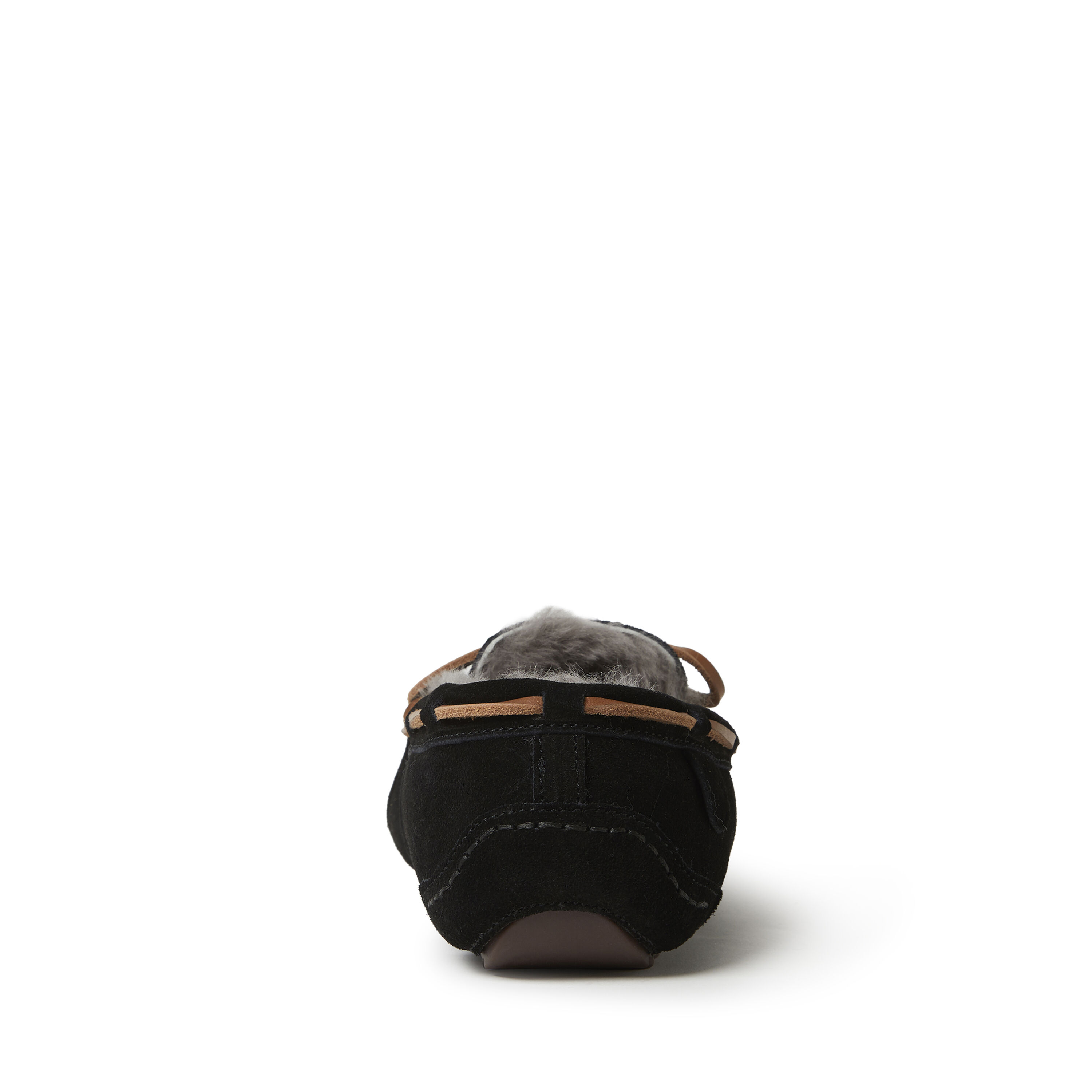 Men's Fireside by Dearfoams Victor Genuine Shearling Moccasin Slipper with Tie