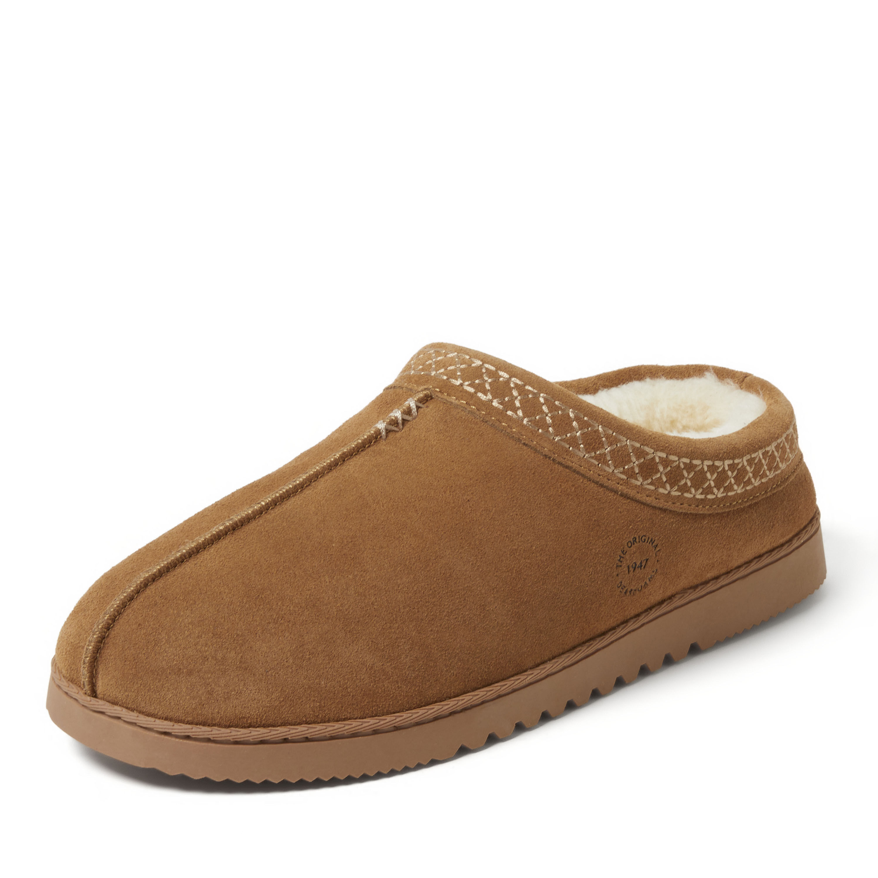 Men's Dean Genuine Suede Clog with Embroidery