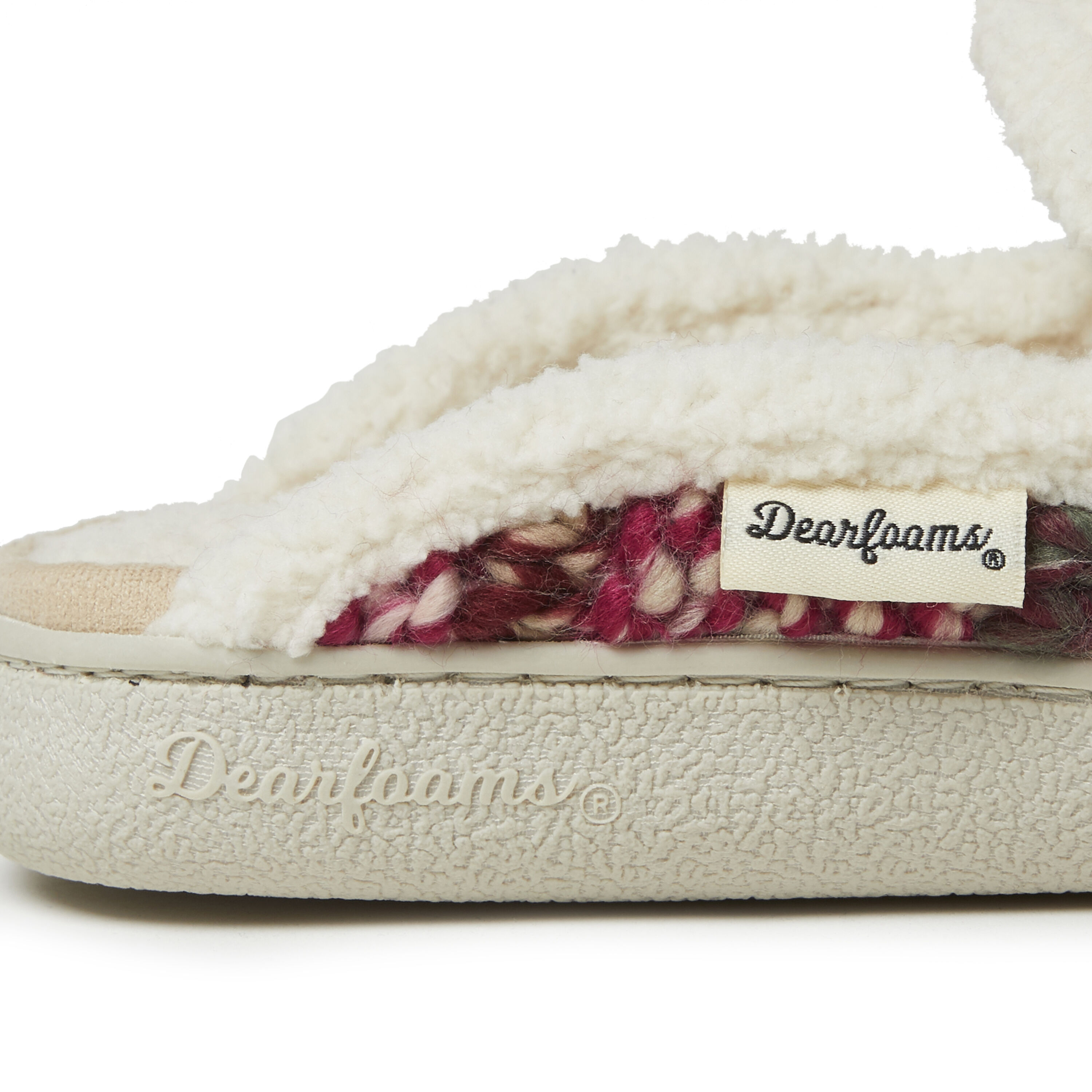 Women's Erin Fairisle Knit Extended Tab Scuff Slipper