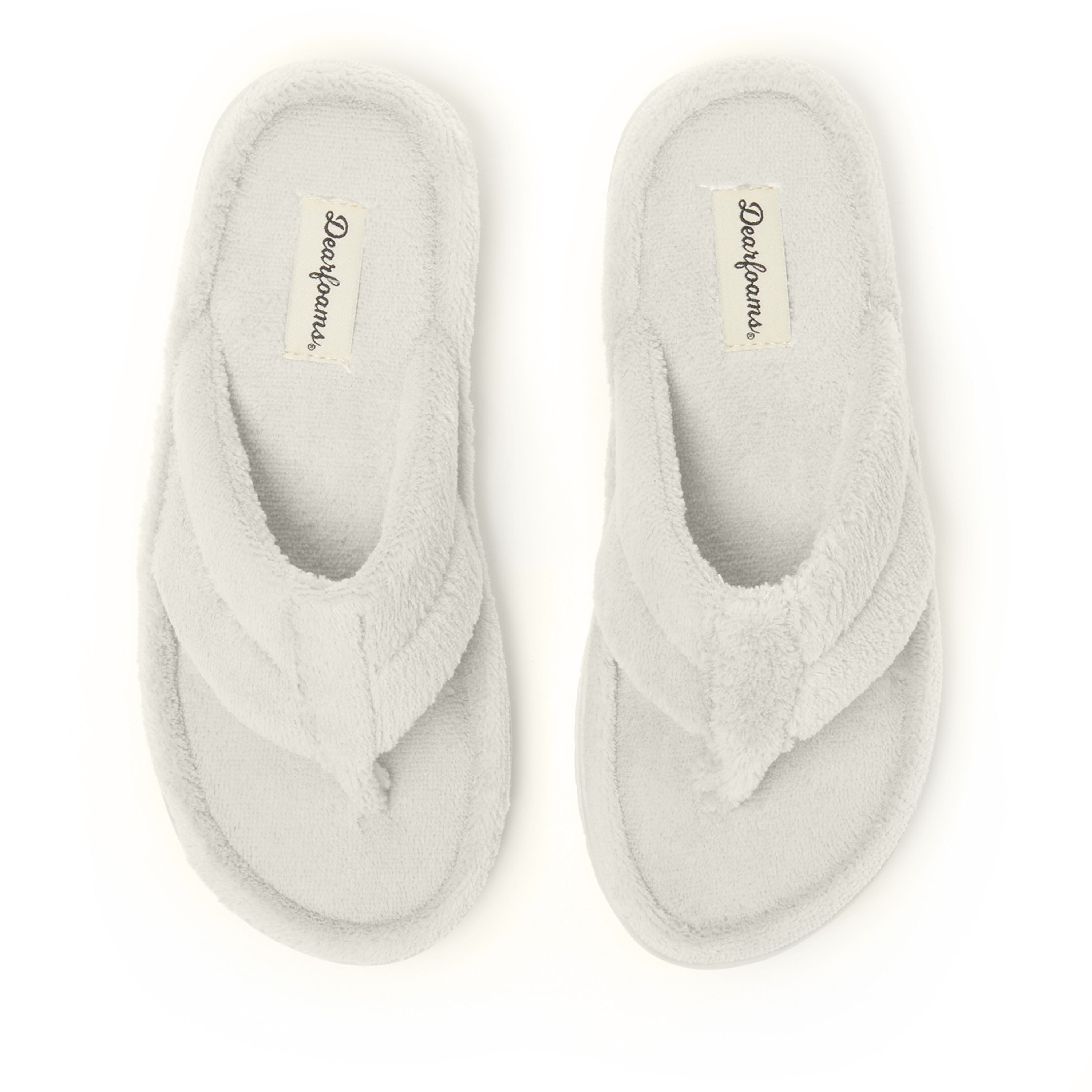 Women's terry cloth thong slippers sales