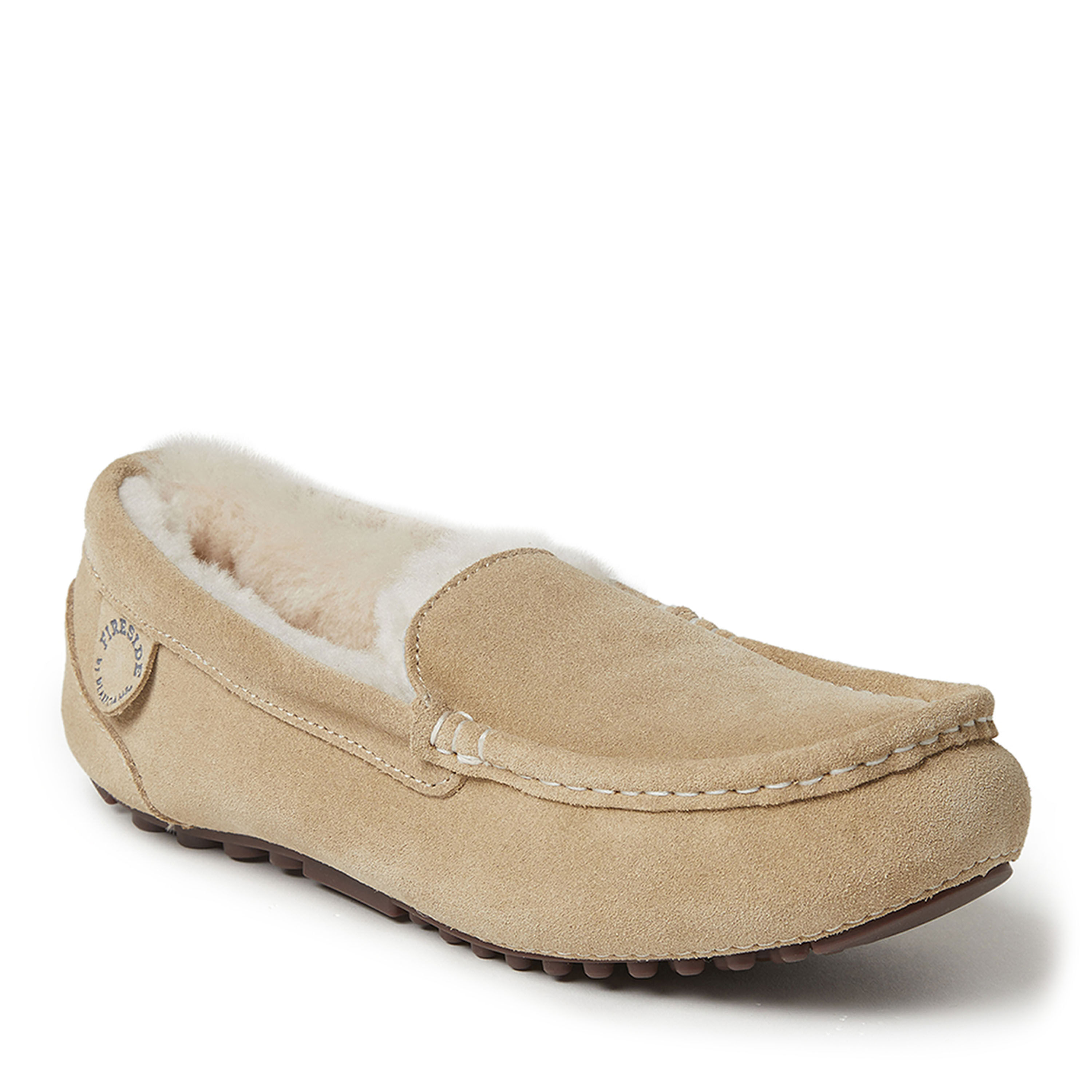 Women's Fireside by Dearfoams Mel Genuine Shearling Moccasin
