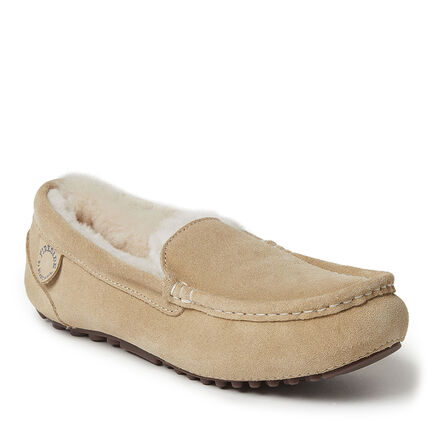 Women's Fireside by Dearfoams Mel Genuine Shearling Moccasin