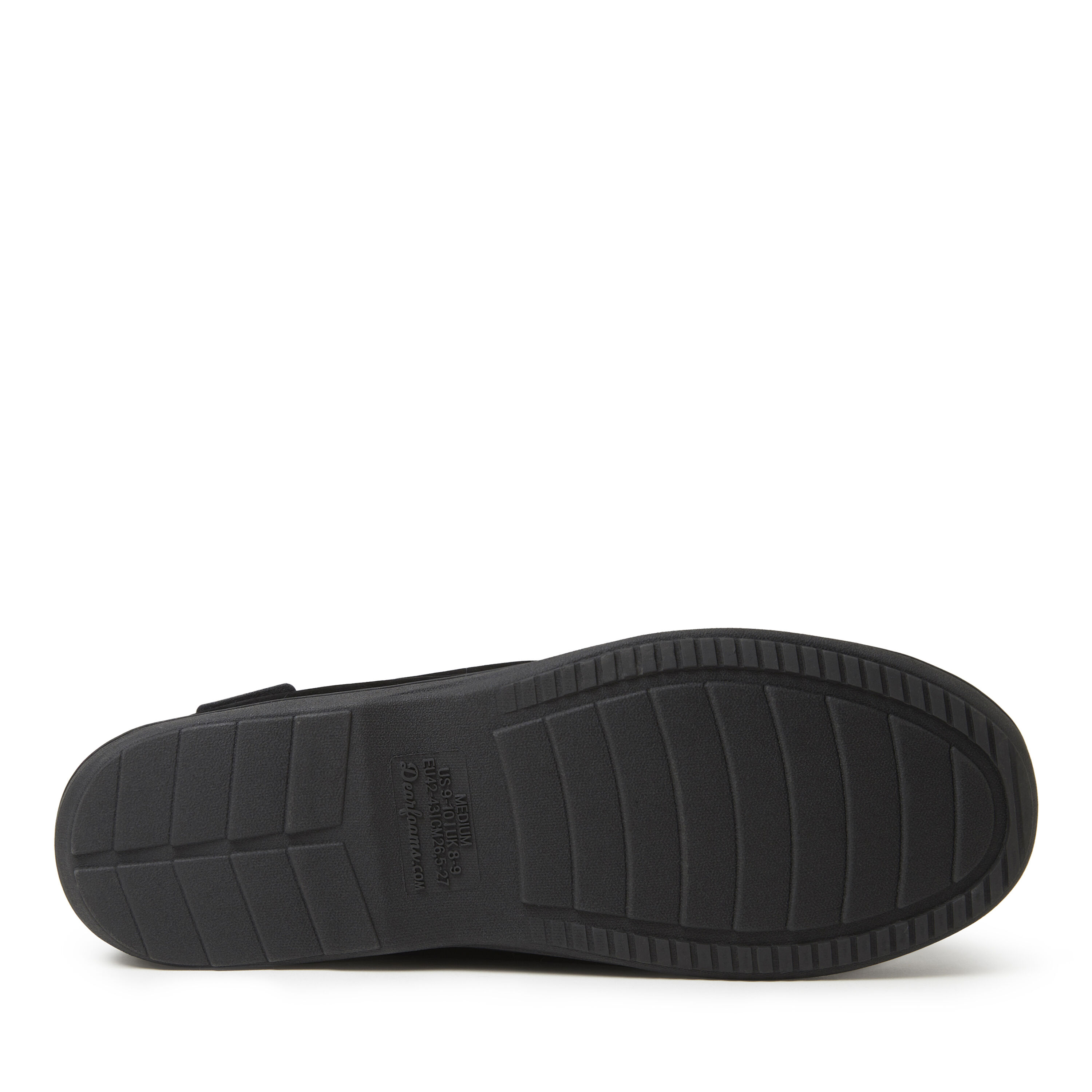 Men's Jason Leather Inspired Microsuede Moccasin with Plaid Lining Slipper