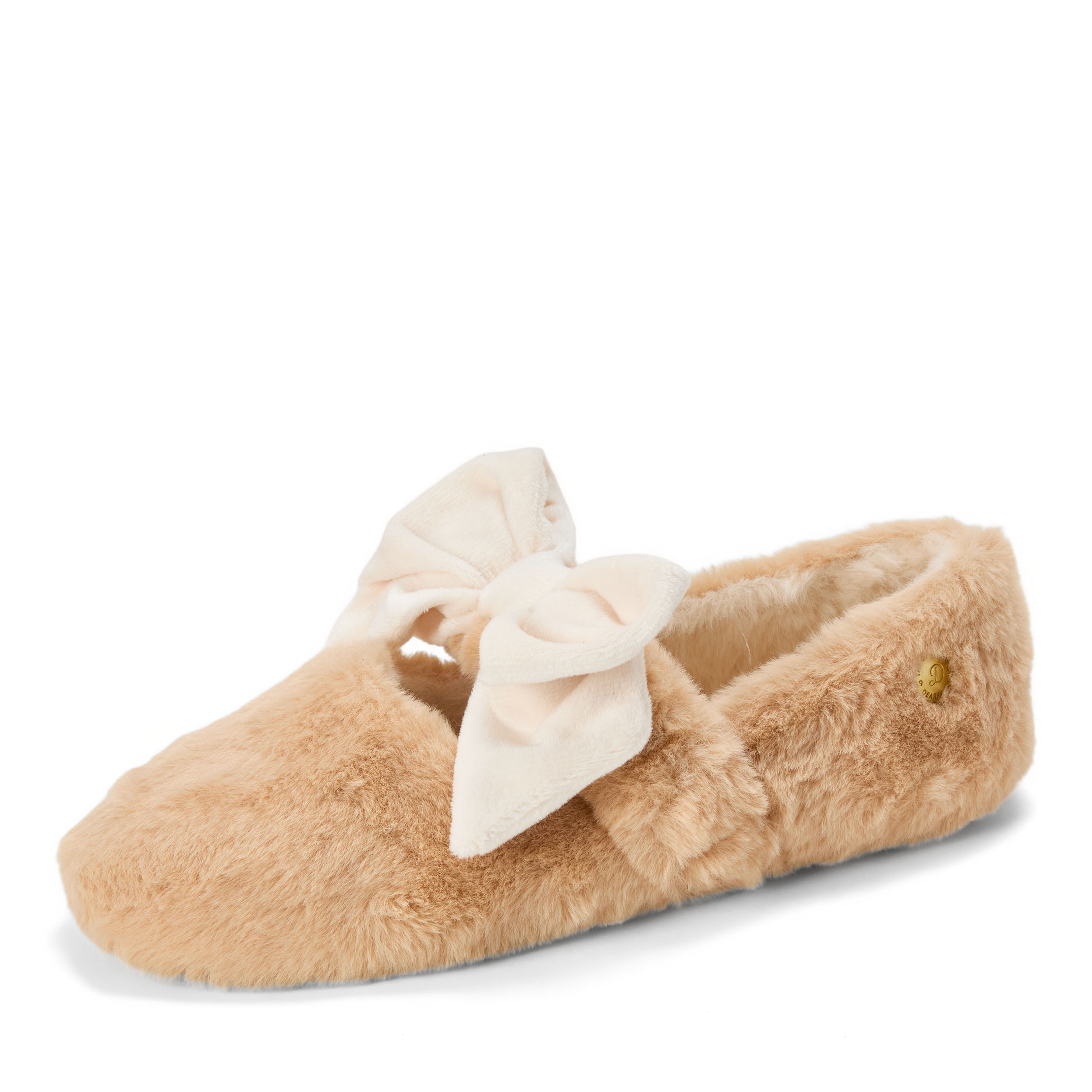 Dearfoams Women's Pennie Maryjane With Bow Slippers