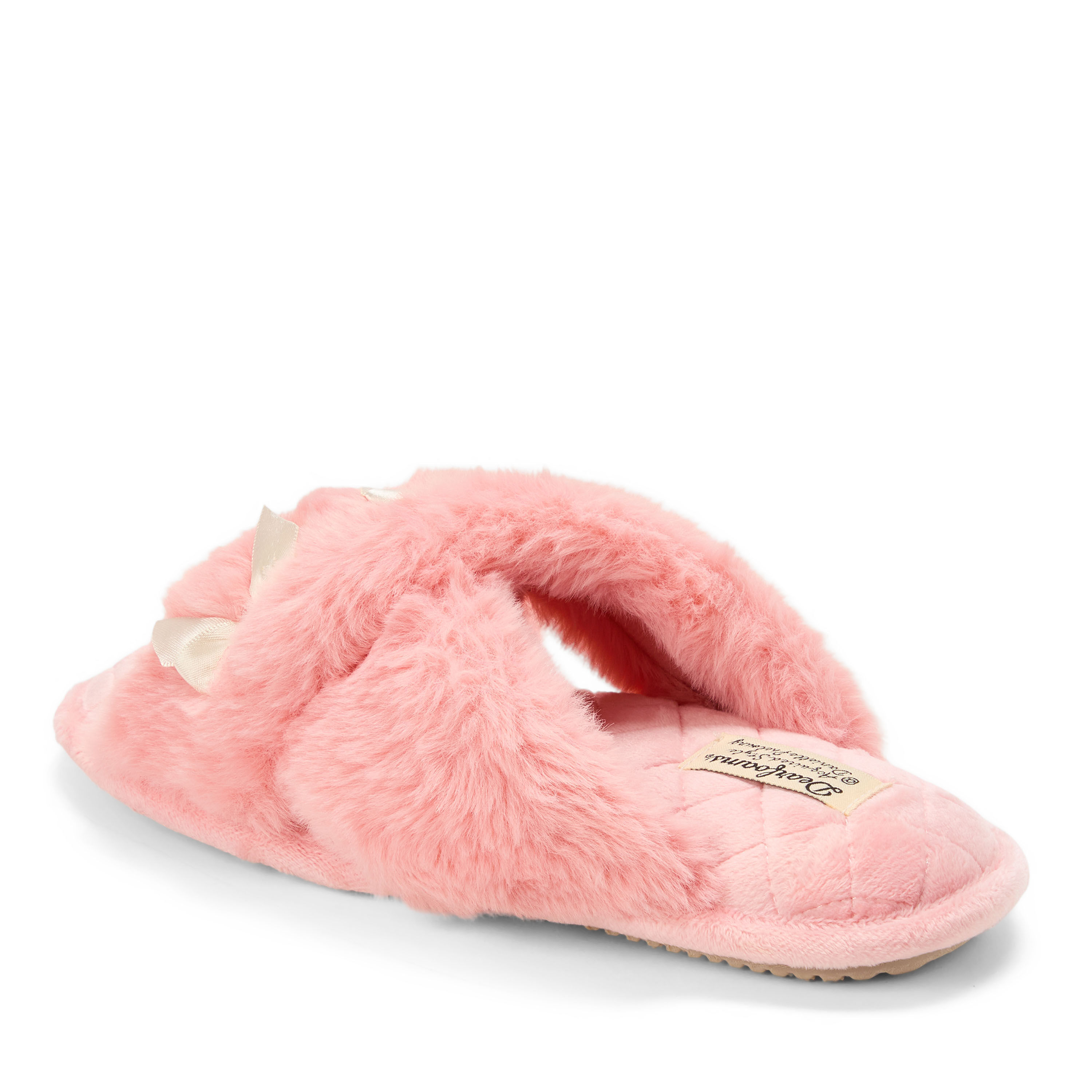 Women's Jessica Furry Crossband Slide Slipper