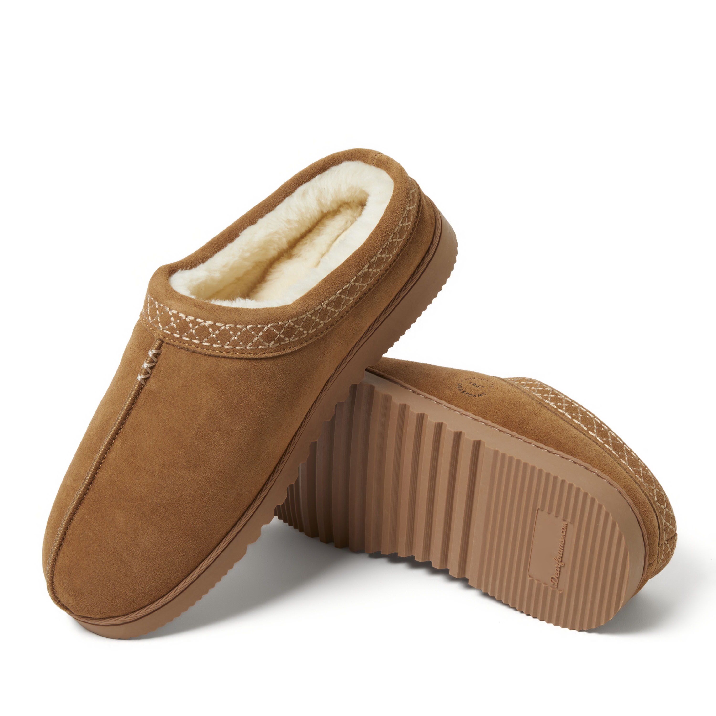 Men's Dean Genuine Suede Clog with Embroidery