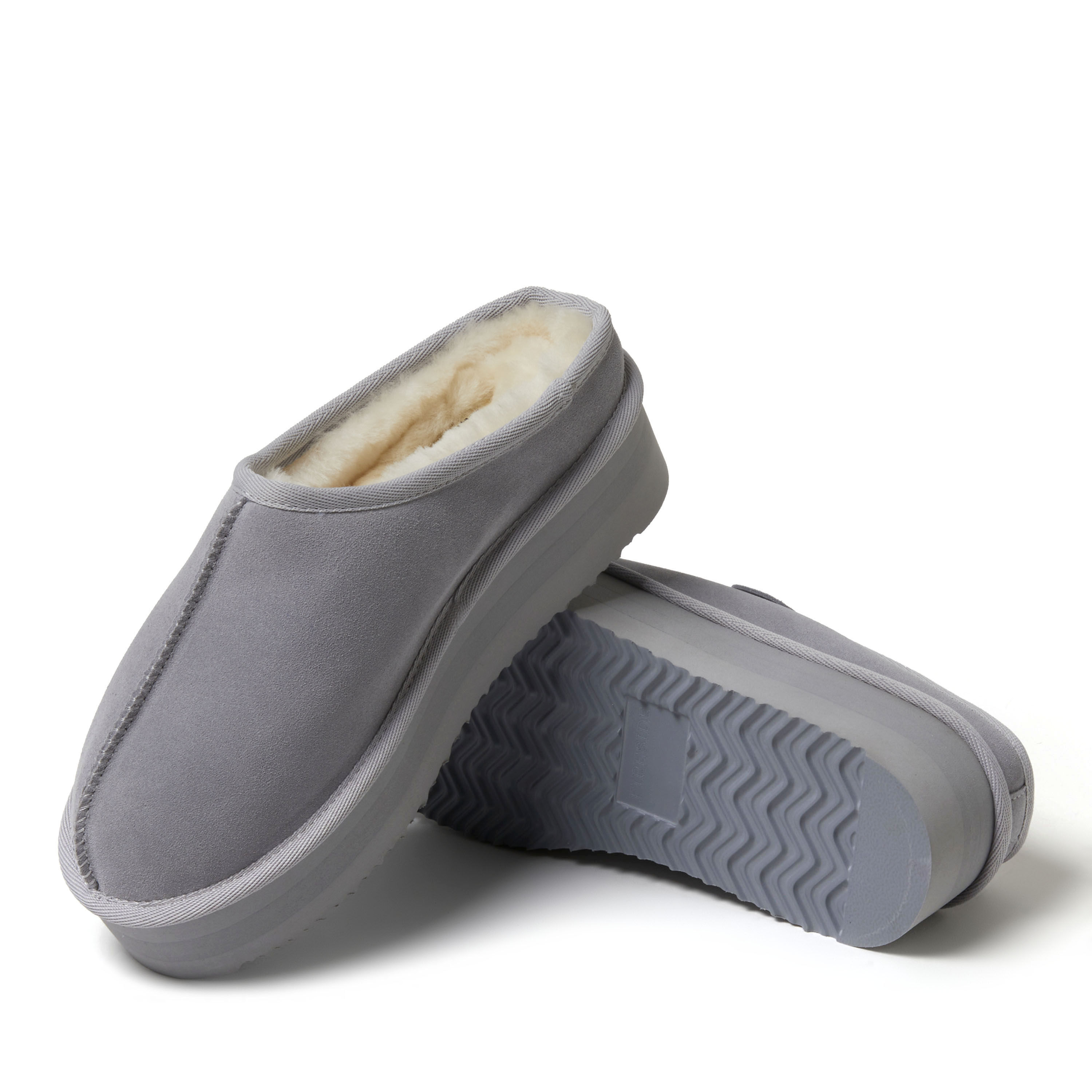 Women's Fireside by Dearfoams Queenstown Platform Genuine Shearling Clog