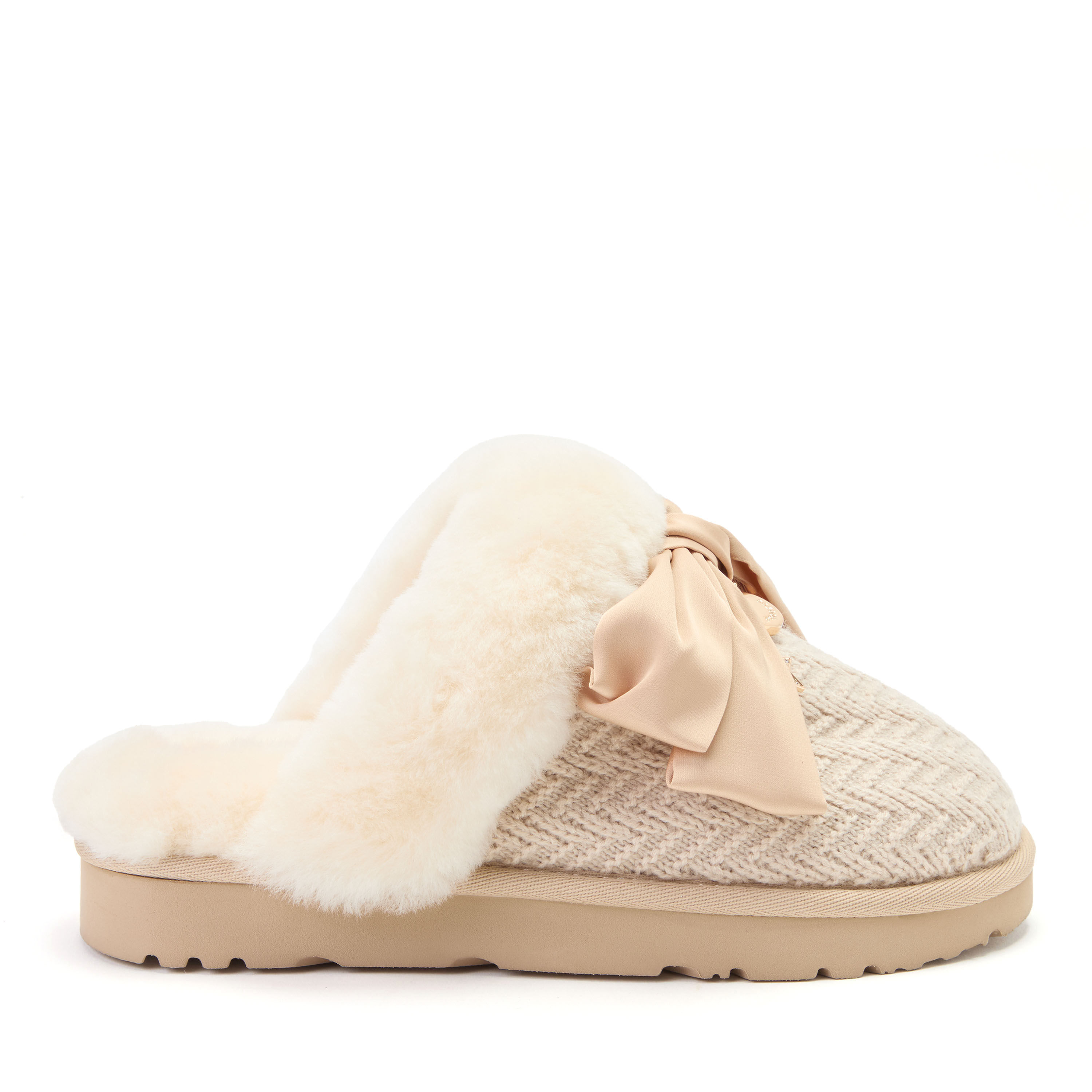 Daniella Karagach&rsquo;s Women's Fireside Knit Shearling Scuff