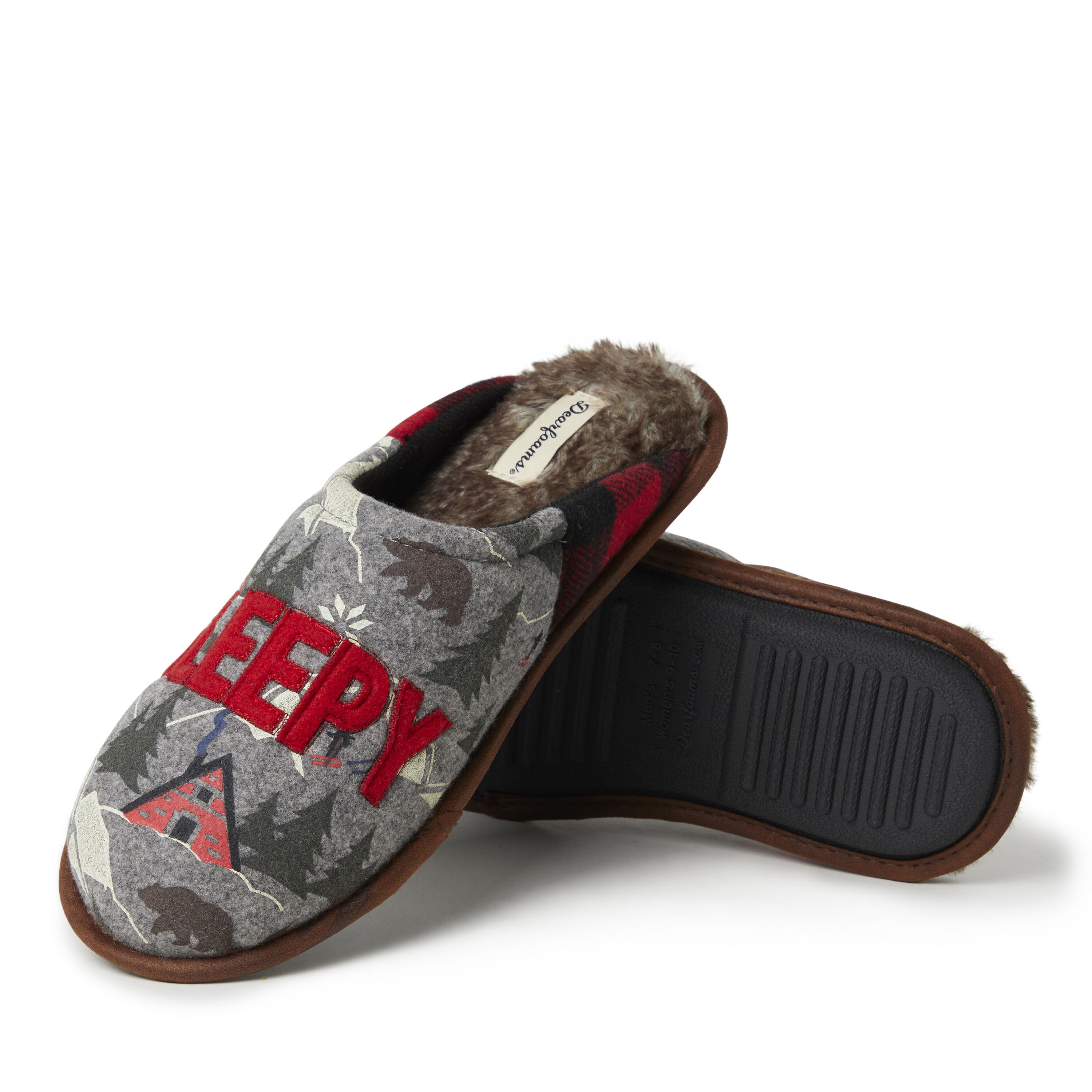 Dearfoams sleepy shop bear slippers