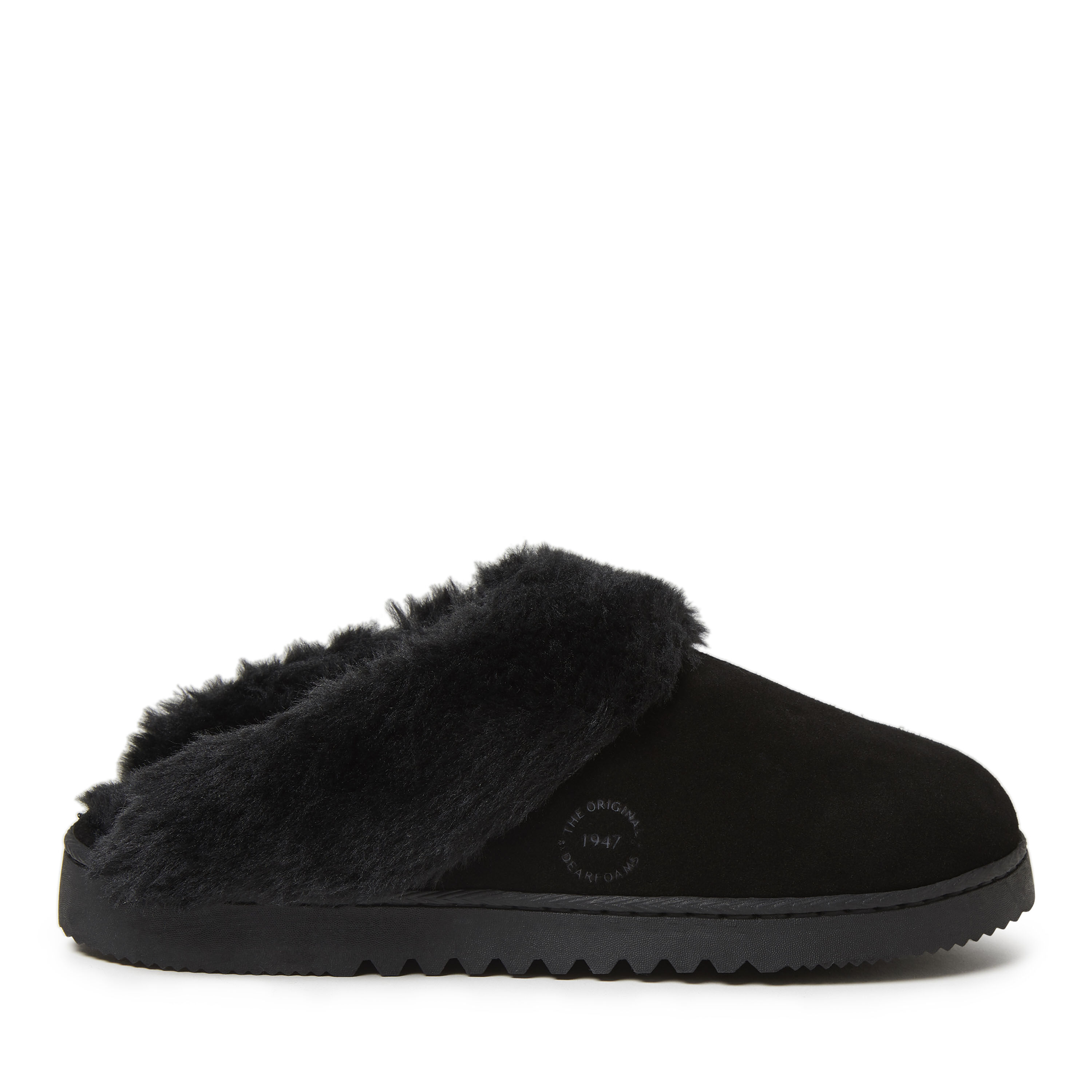 Women's Genuine Suede Closed Toe Scuff Slipper