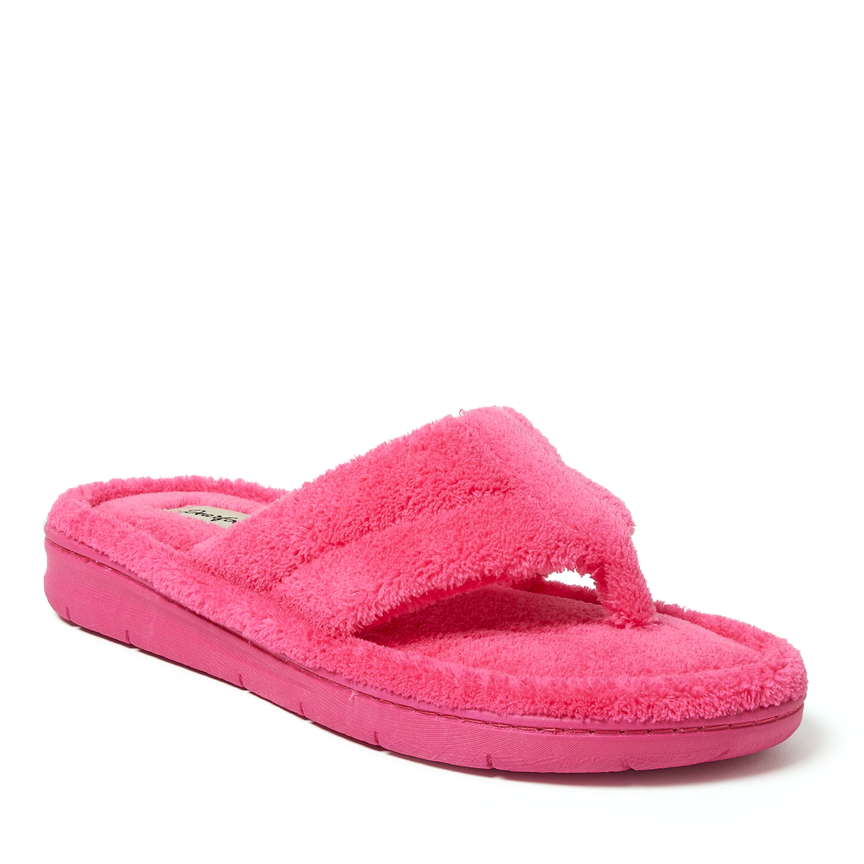 Dearfoams terry thong slippers clearance