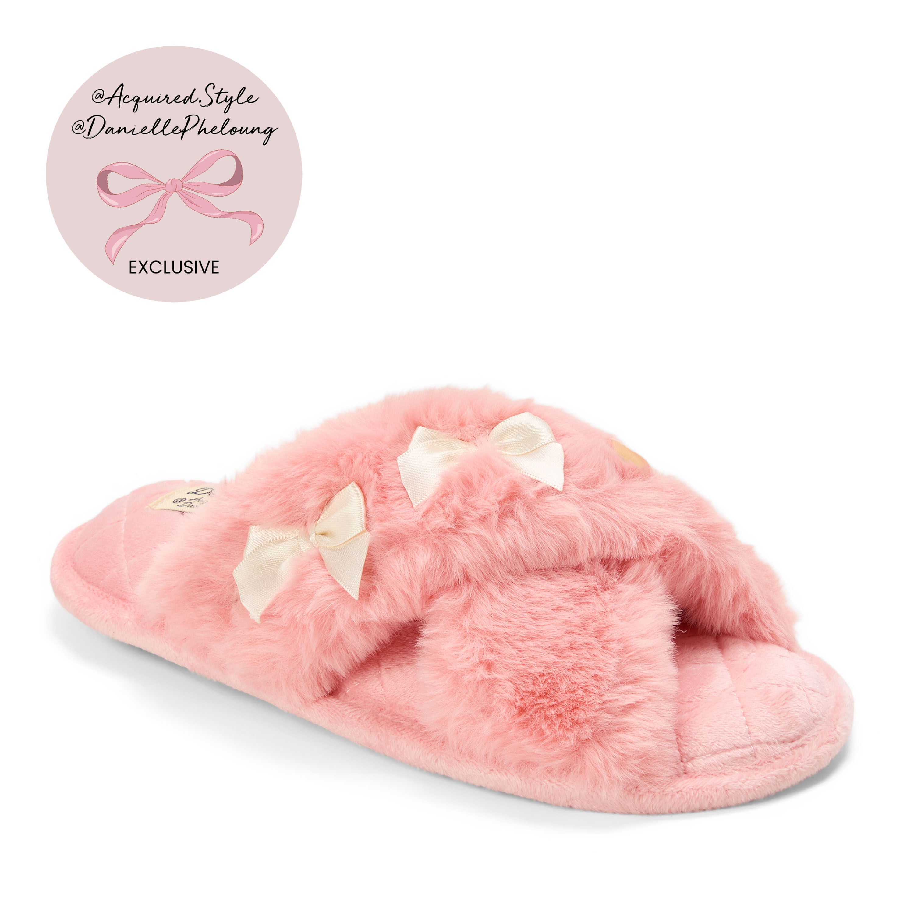 Women's Jessica Furry Crossband Slide Slipper