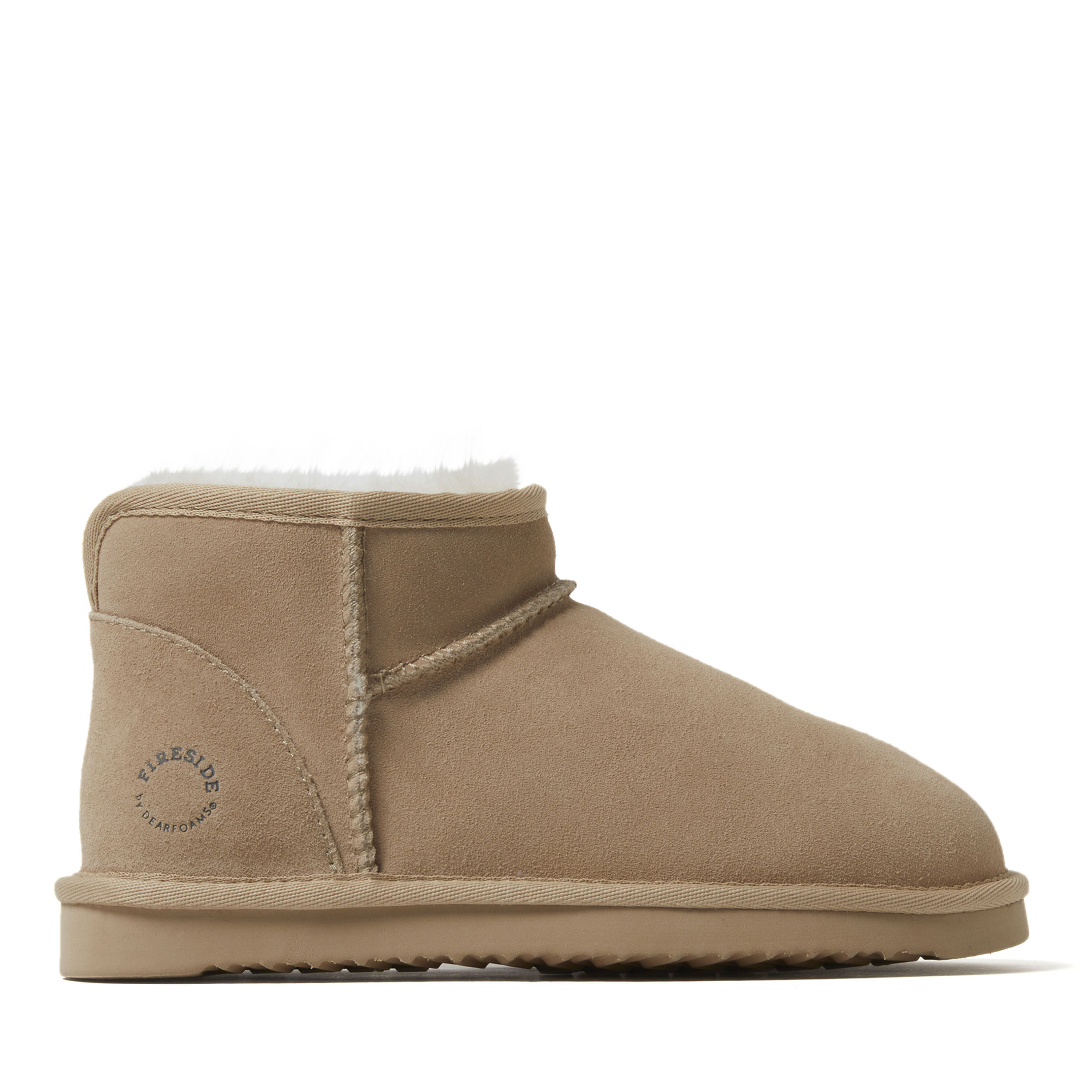 Women's Fireside by Dearfoams Riverland Genuine Shearling Micro Bootie