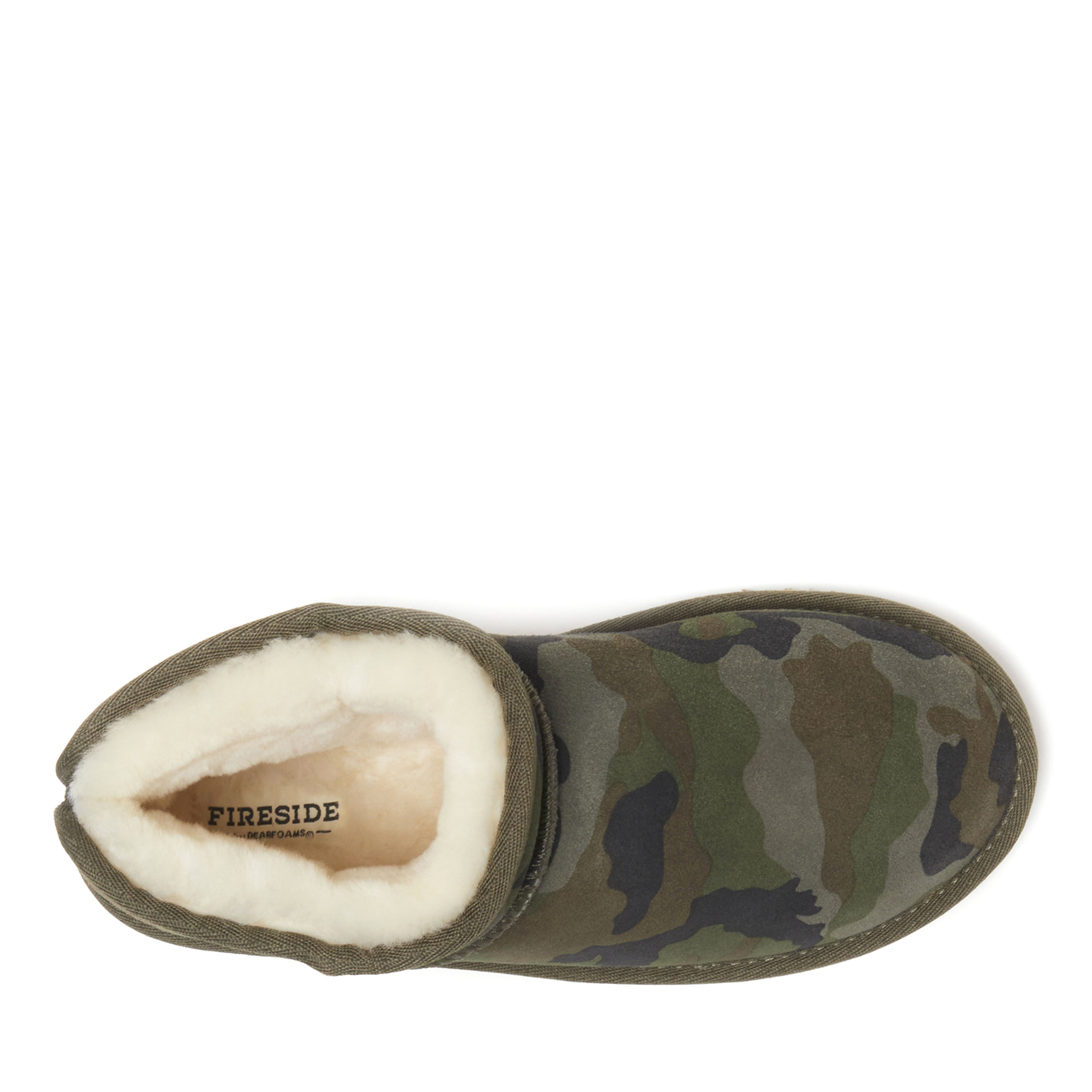 Women's Fireside by Dearfoams Riverland Genuine Shearling Micro Bootie