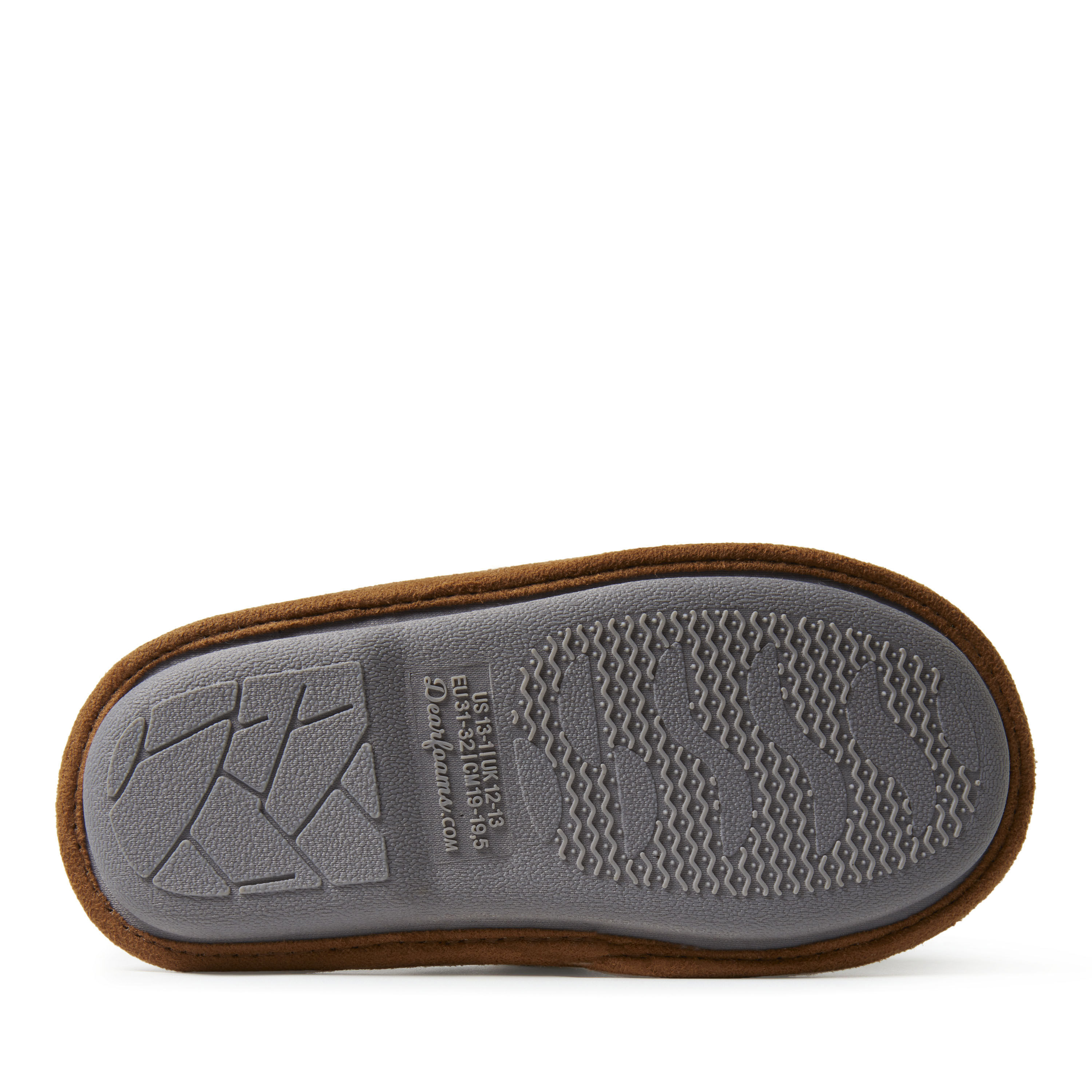 Kid's Grey Felted Lil Bear Scuff Slippers