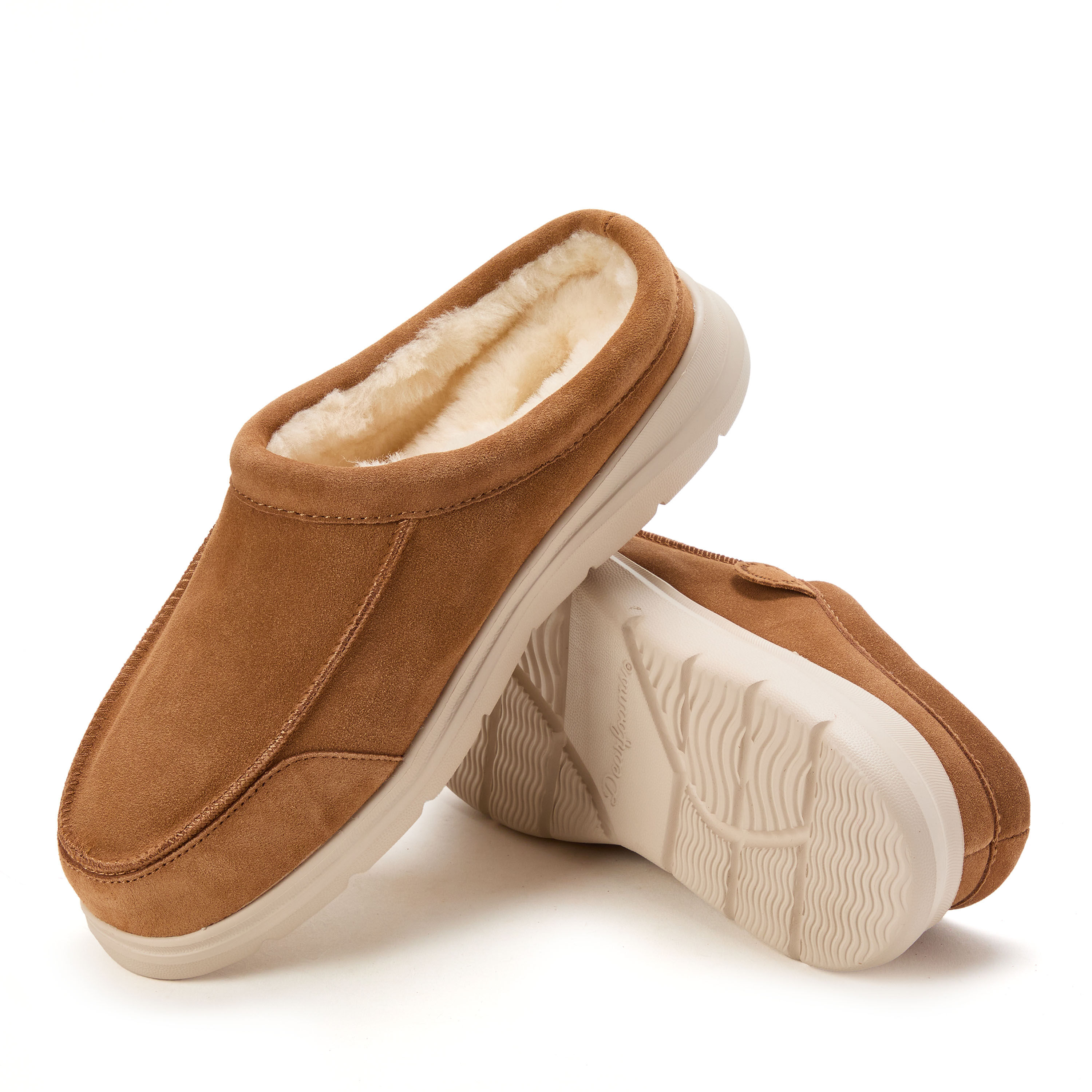 Men's Fireside by Dearfoams Lithgow Genuine Shearling Clog