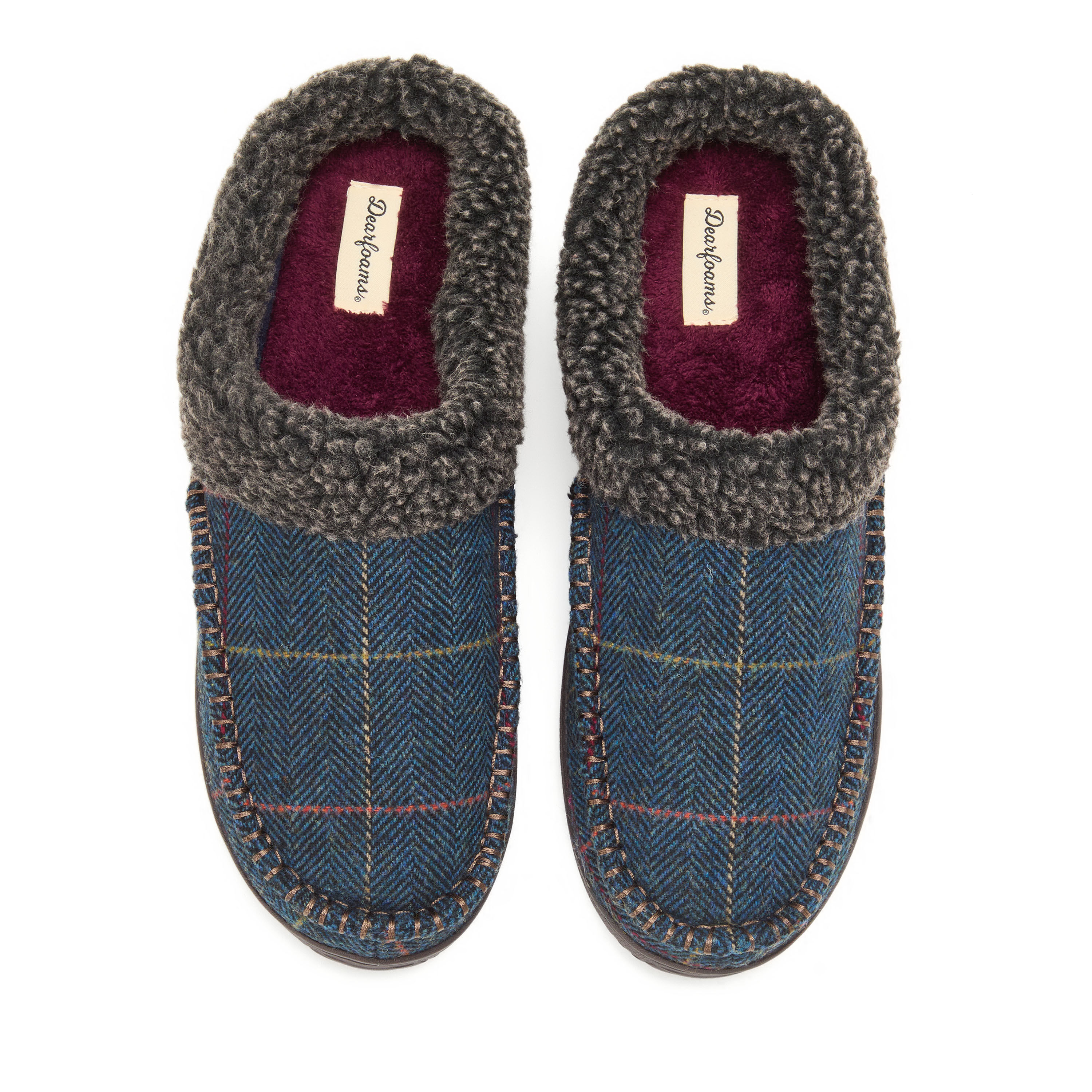 Men's Marshall Microsuede Moc Toe Clog With Berber Cuff