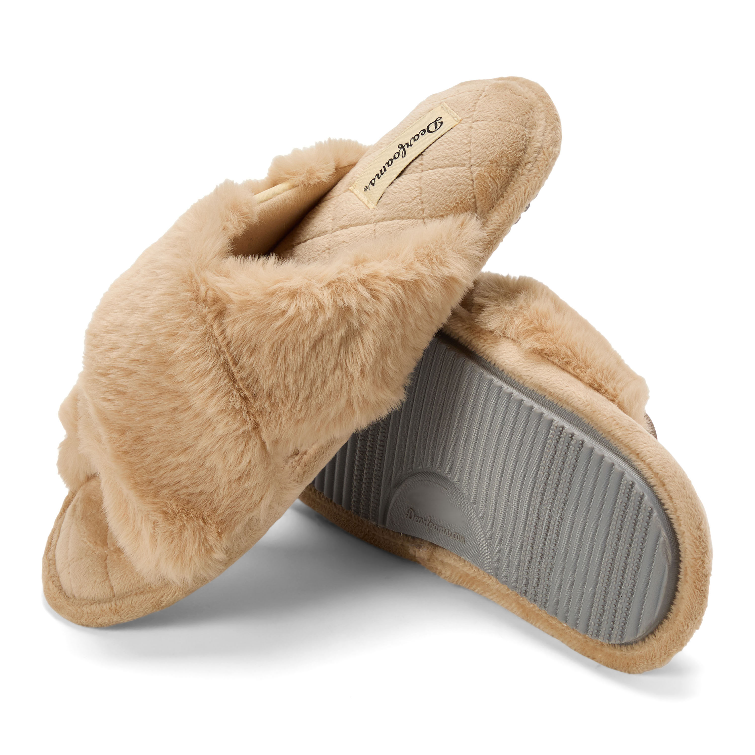 Women's Jessica Furry Crossband Slide Slipper