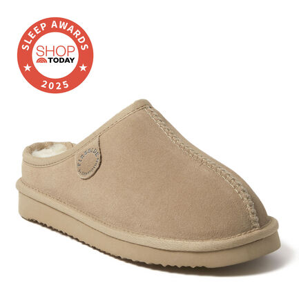 Women's Fireside by Dearfoams Greta Genuine Shearling Clog