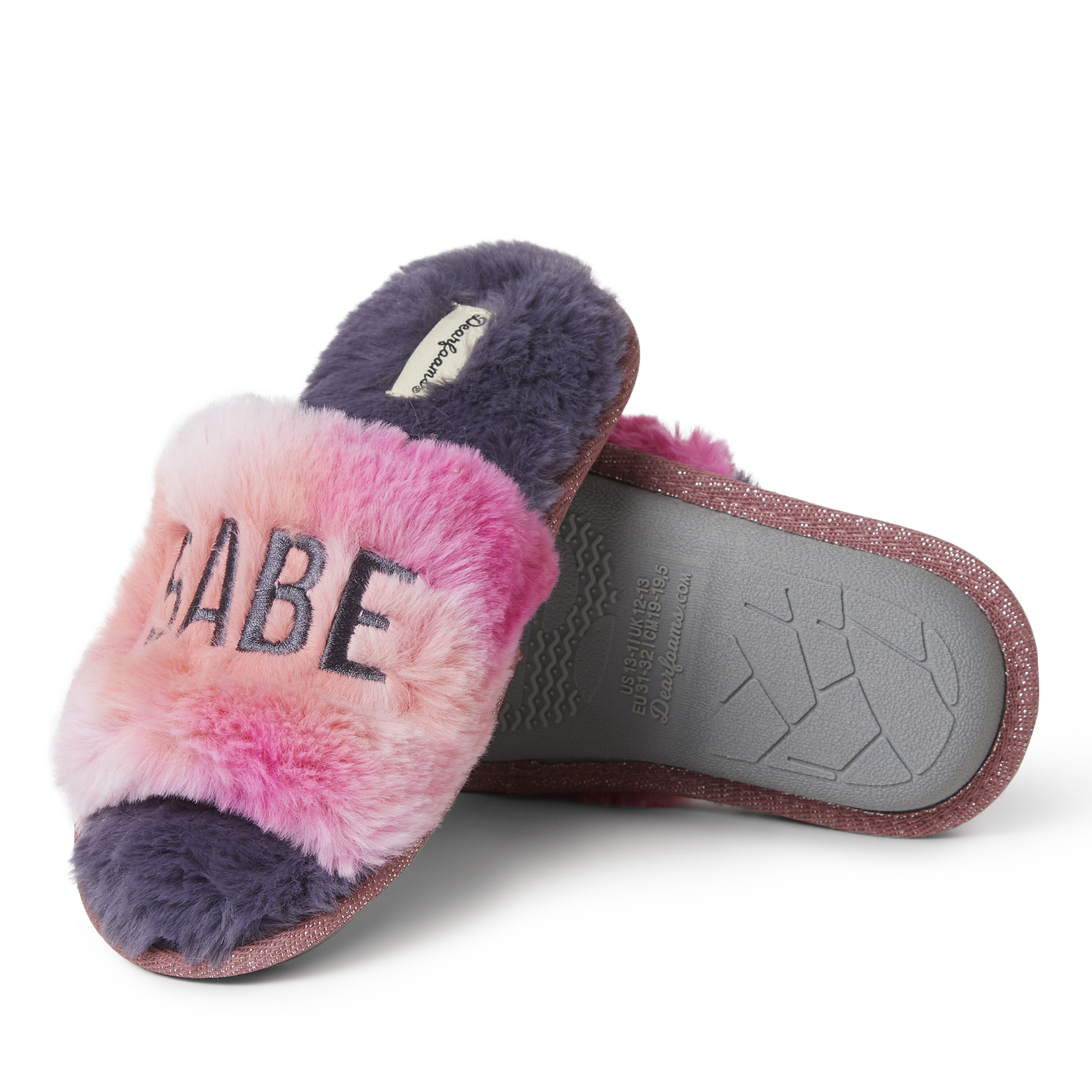 Kids Lana Slide with Slogan Slipper