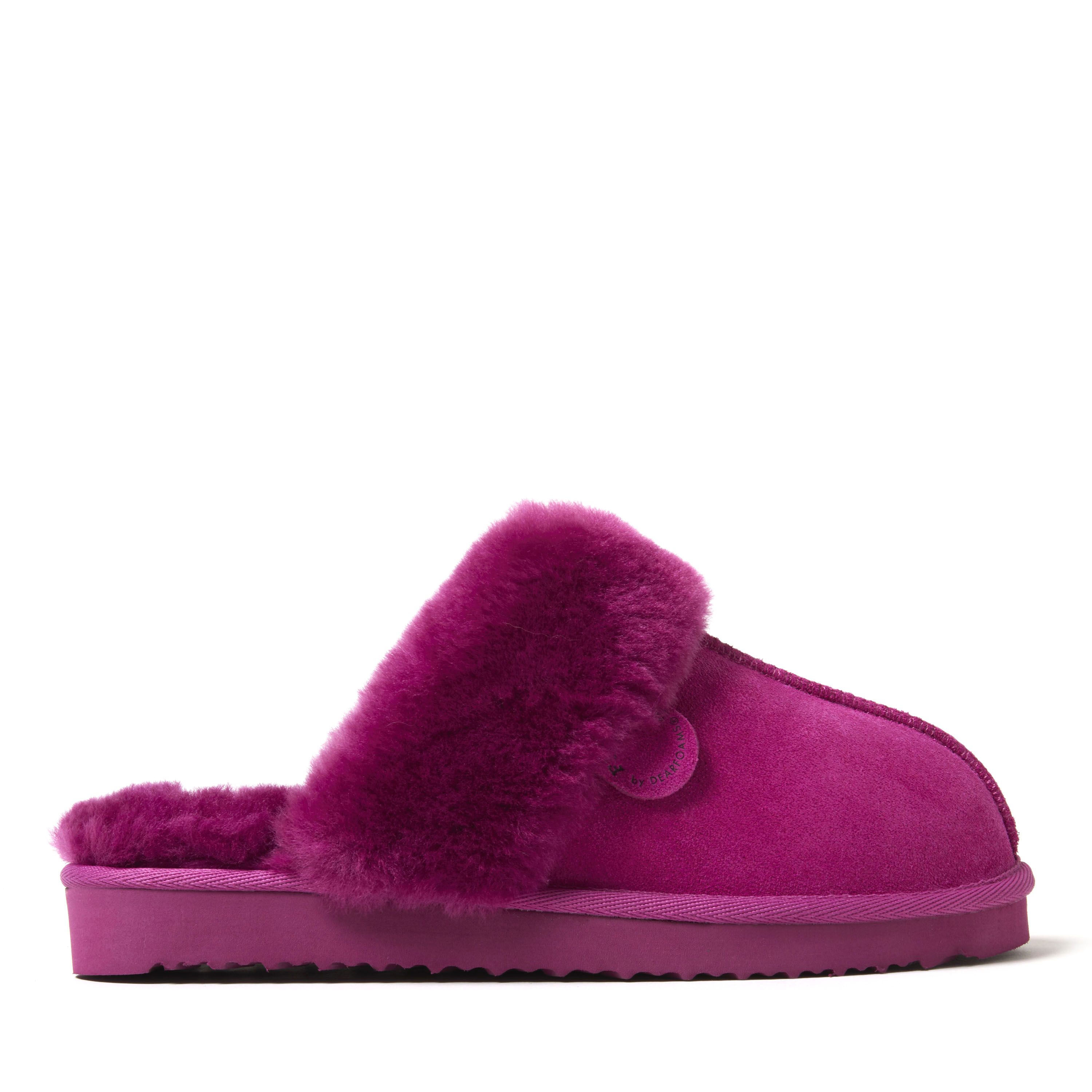 Dearfoams women's fireside best sale sydney genuine shearling scuff