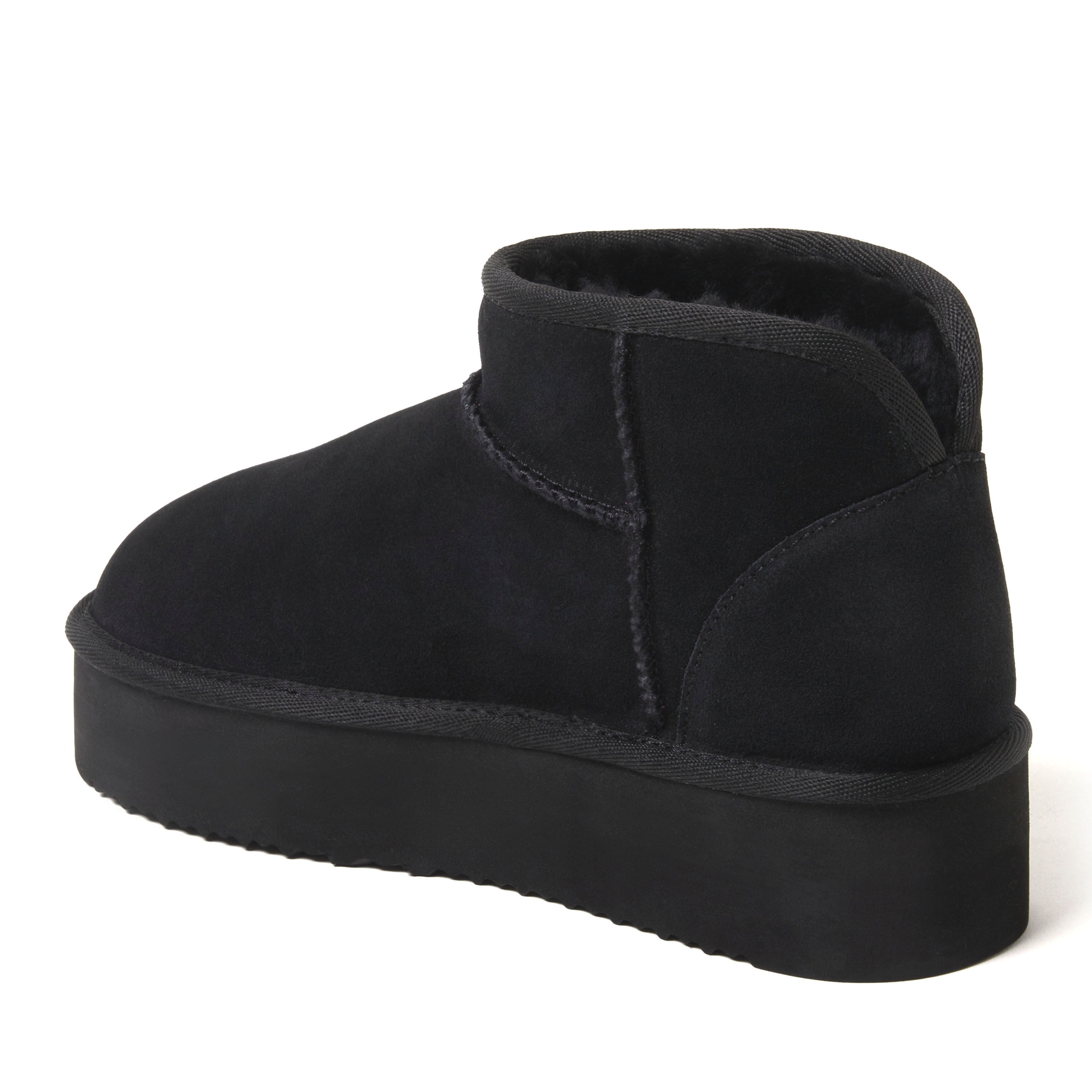 Women's Fireside by Dearfoams Kingston Genuine Shearling Platform Bootie
