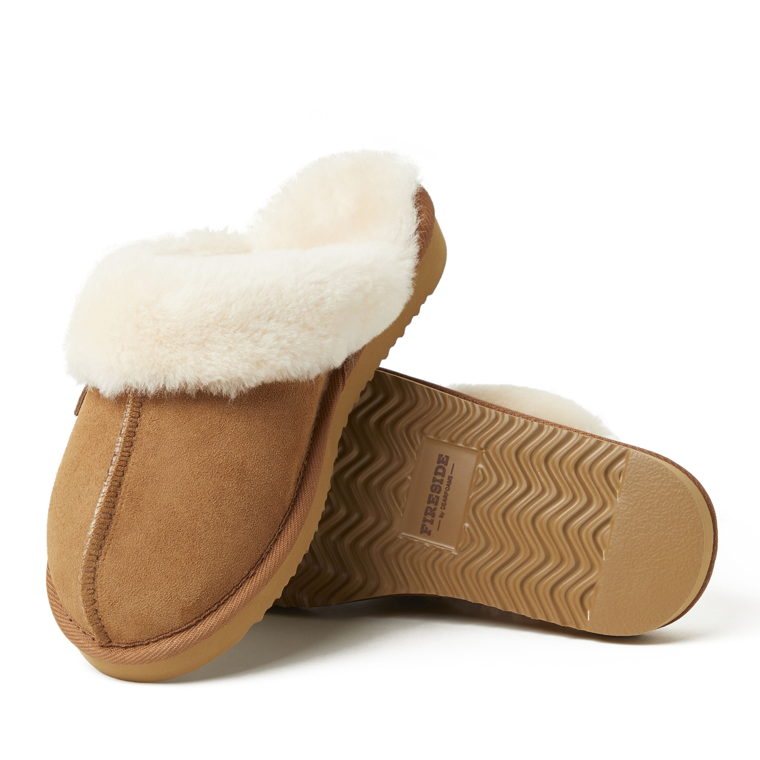 Women's Fireside by Dearfoams Sydney Genuine Shearling Scuff Slipper