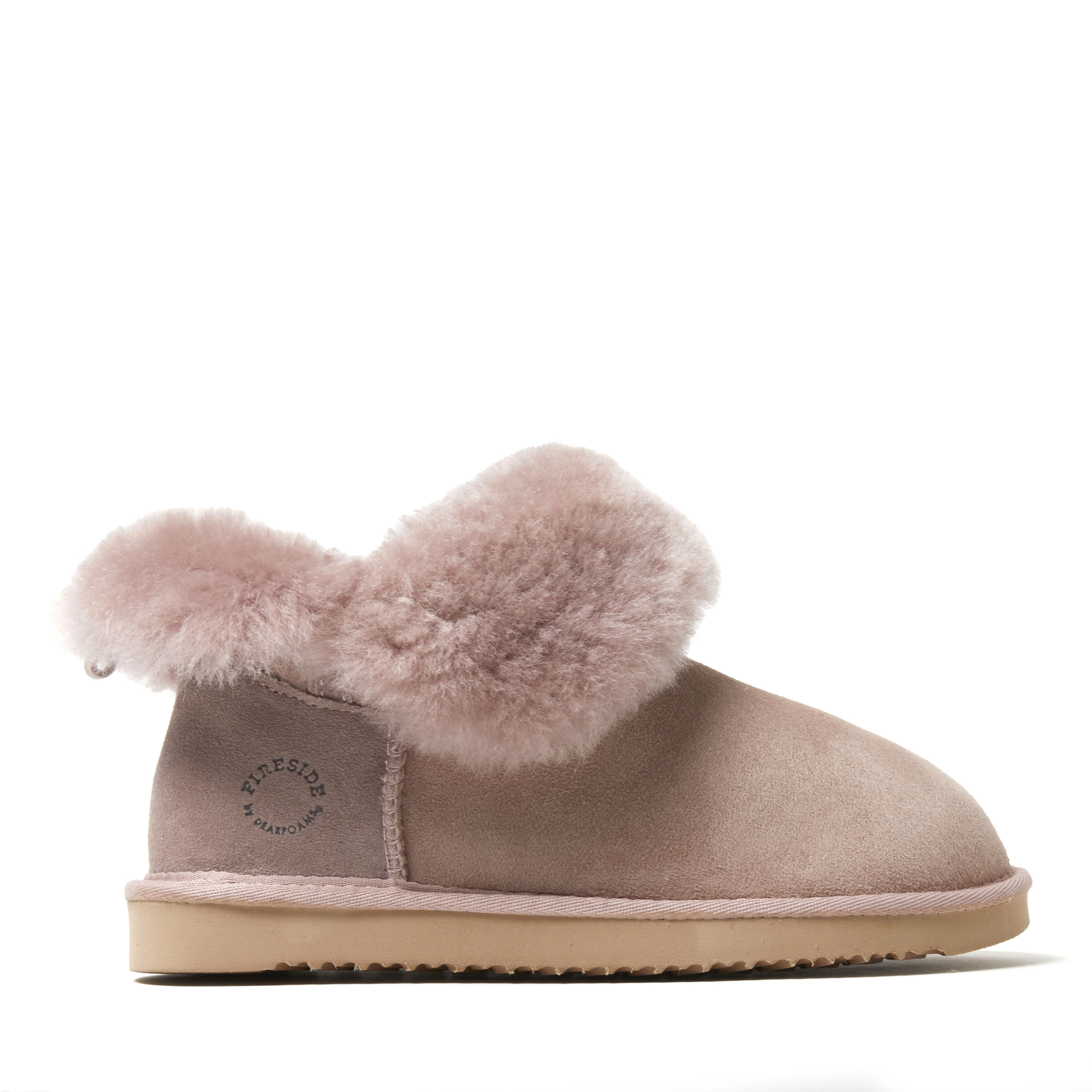 Women's Fireside by Dearfoams Perth Genuine Shearling Foldover Boot Slipper