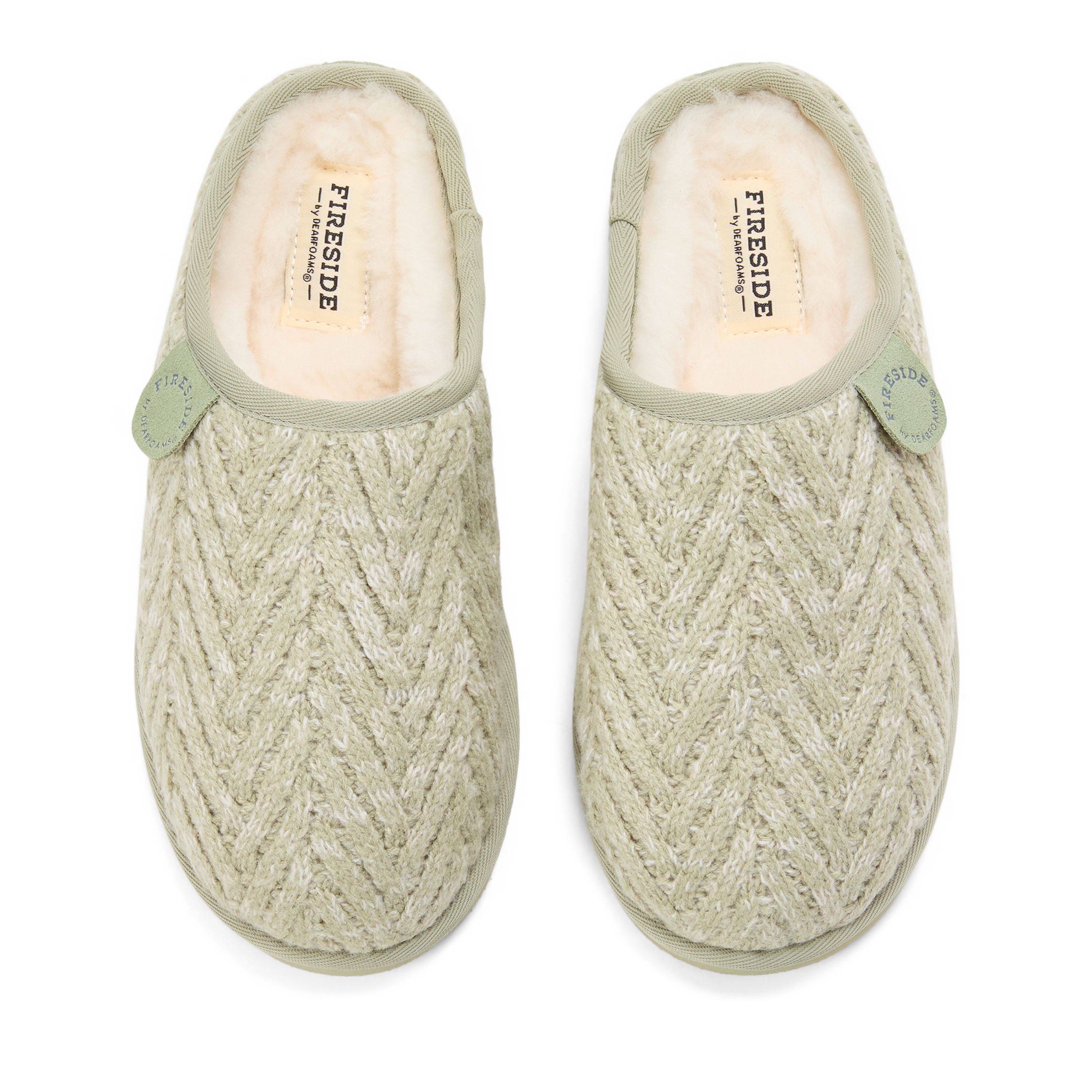 Women's Fireside by Dearfoams Greta Knit Shearling