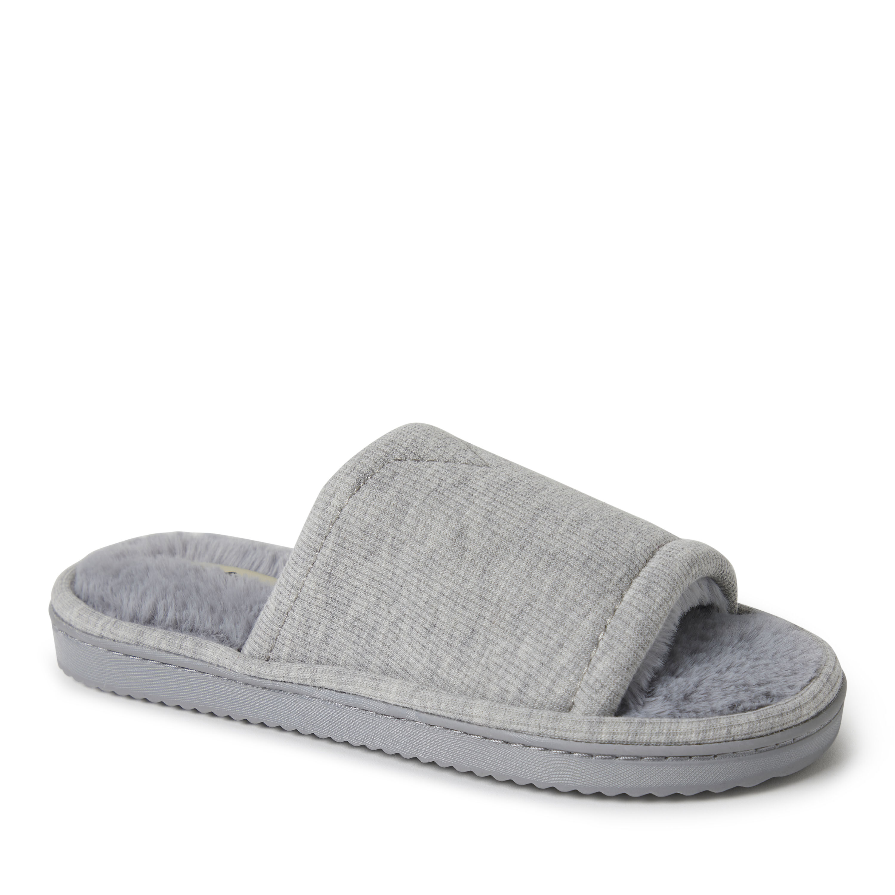 dearfoams Women's Demi Rib Knit Slide
