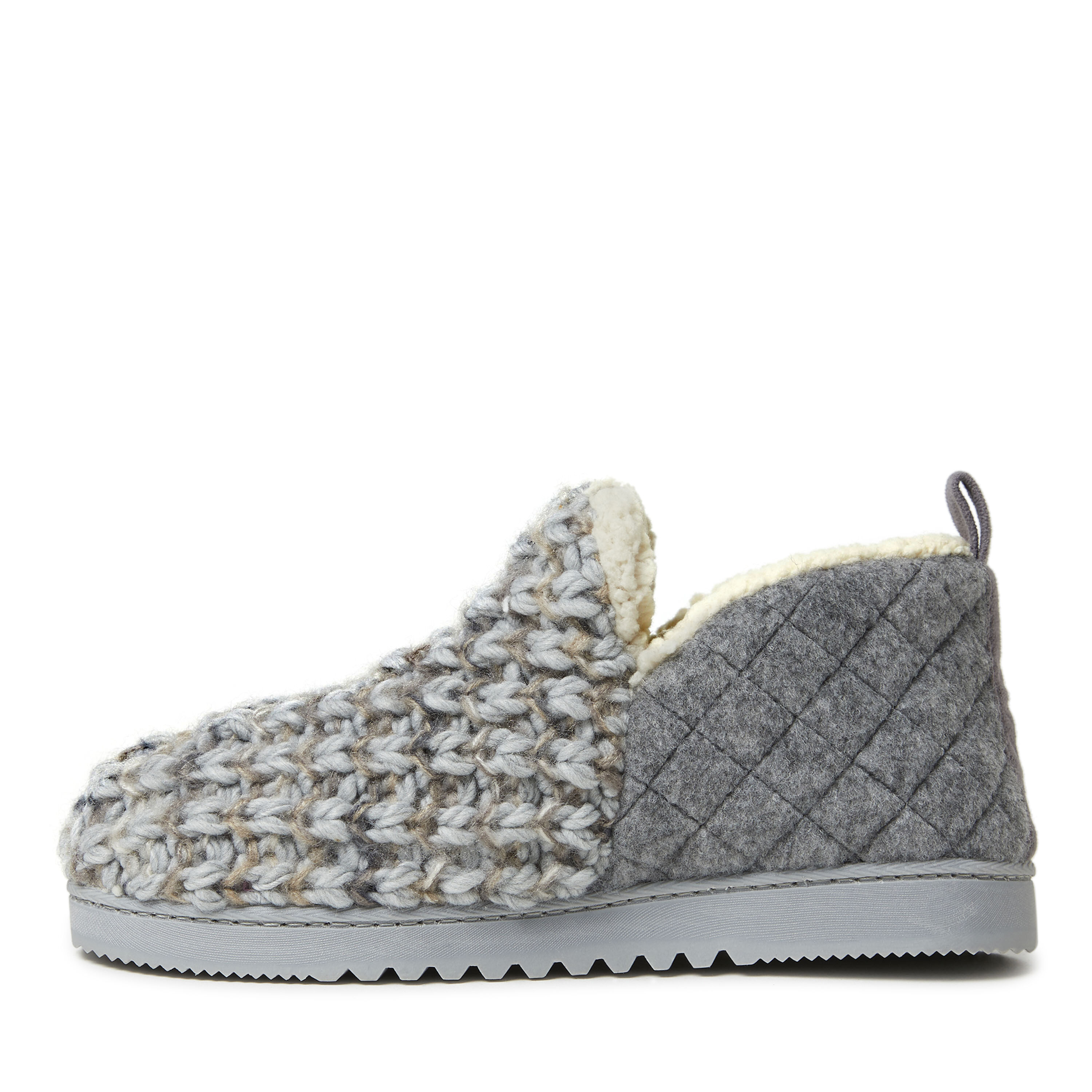 Women's Textured Knit and Microwool Bootie Slipper