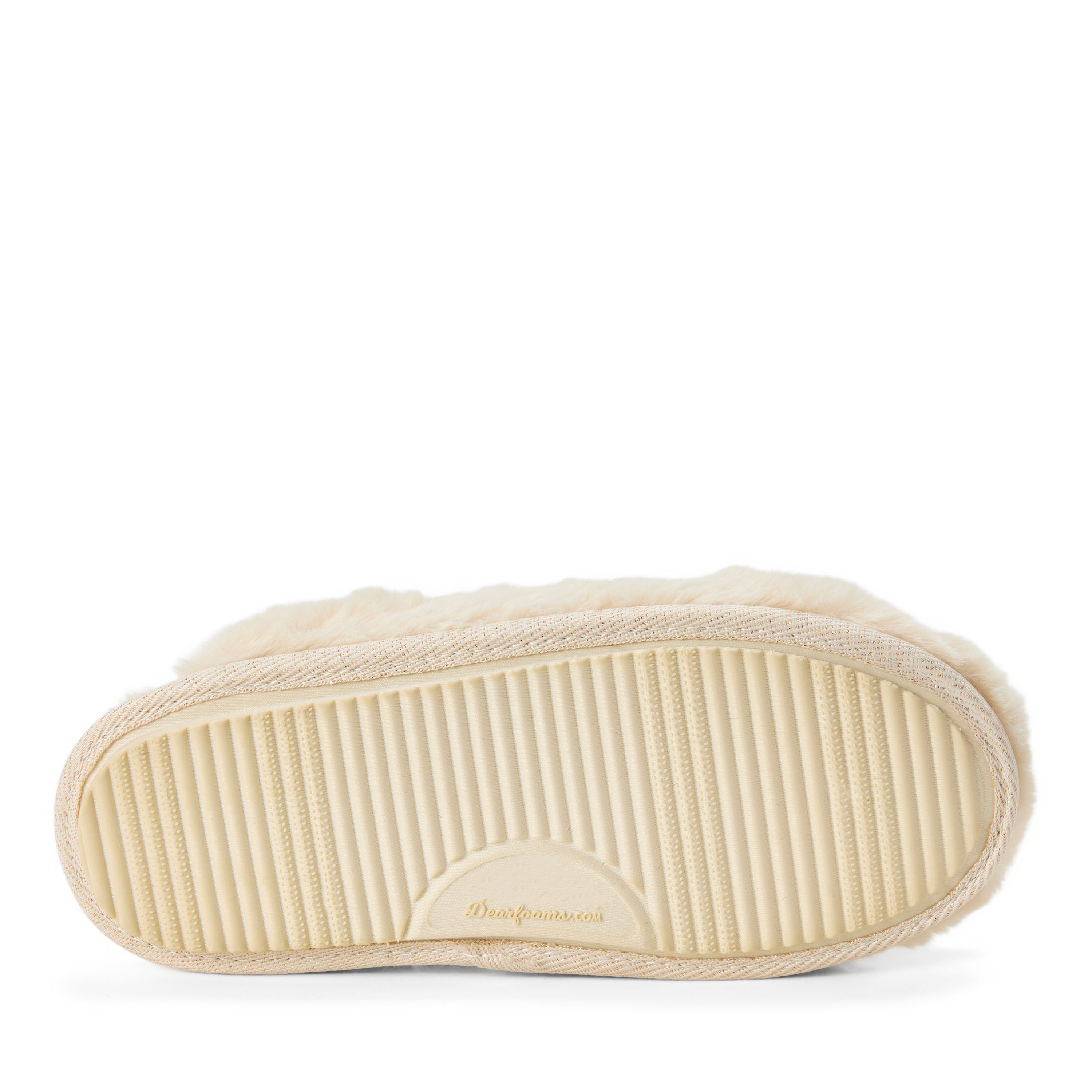 Women's Holiday Fur Shaped Tab Scuff